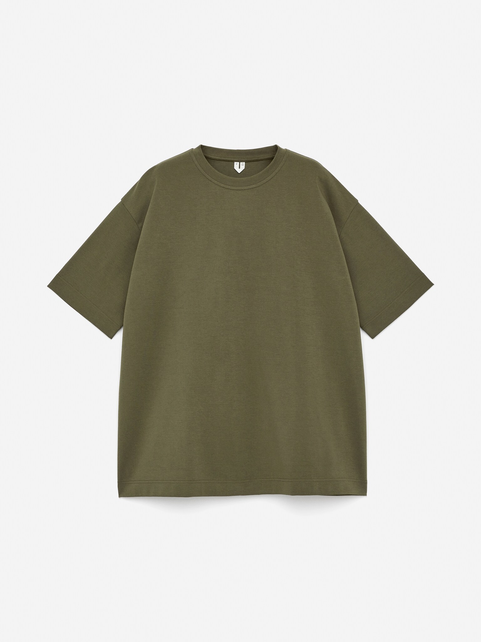 T-shirt interlock OPAL - Vert kaki/Blanc - 2