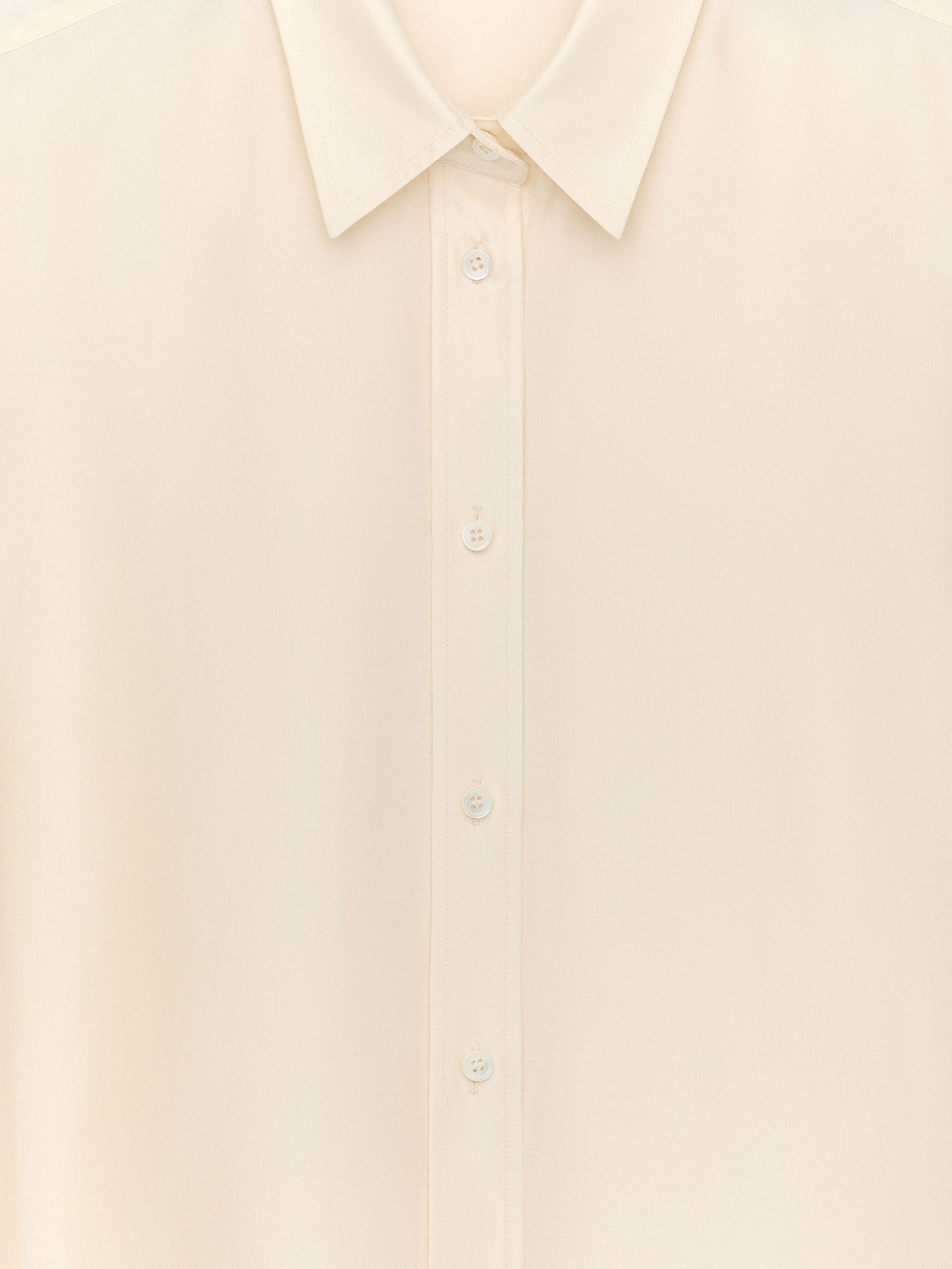 Chemise en soie - Blanc cassé - Slim fit - Femme - StillMedia/DescriptiveStillLife - 1