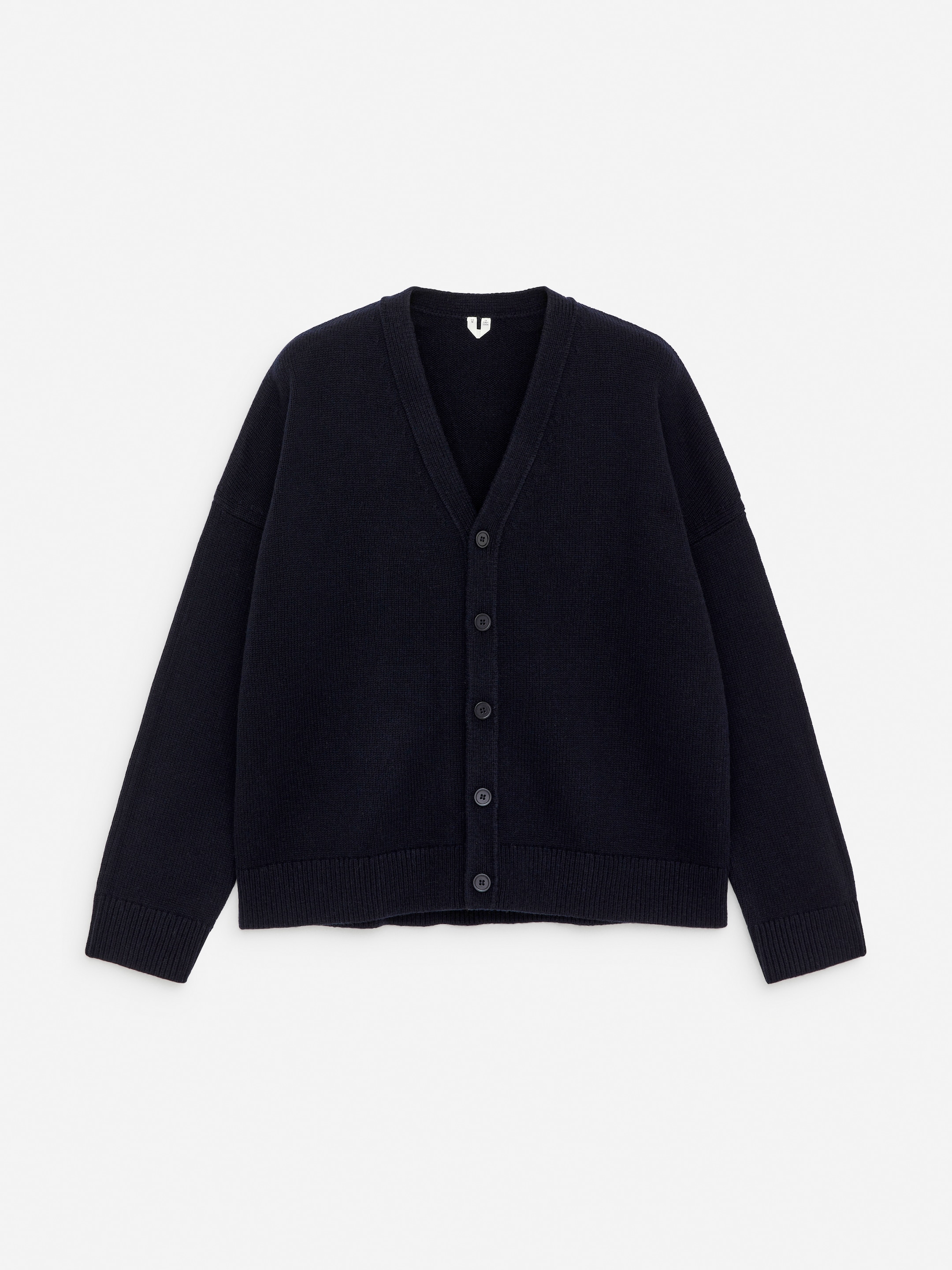 Cardigan en laine col en V-#13131c-16750