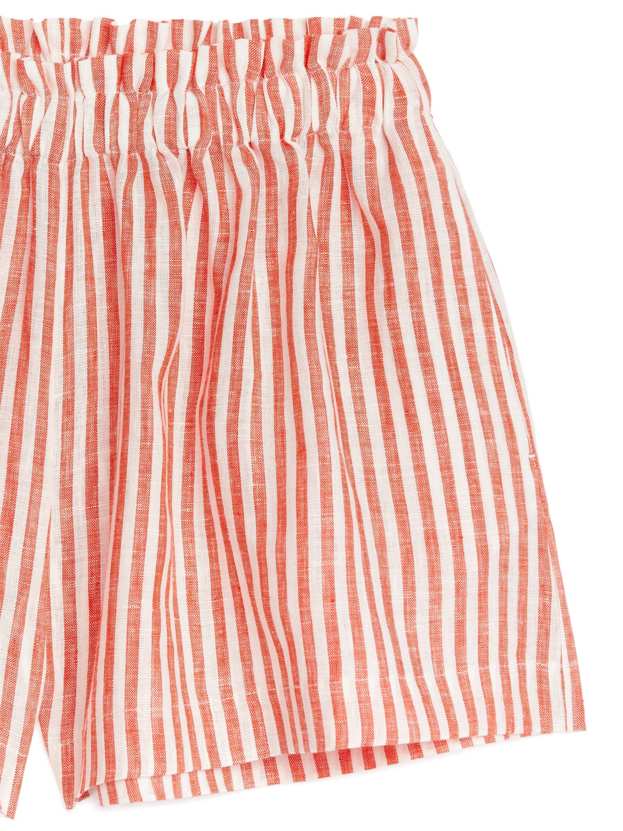 Weite Leinenshorts - Rot/Weiß - Relaxed Fit - Kinder - StillMedia/DescriptiveDetail - 2