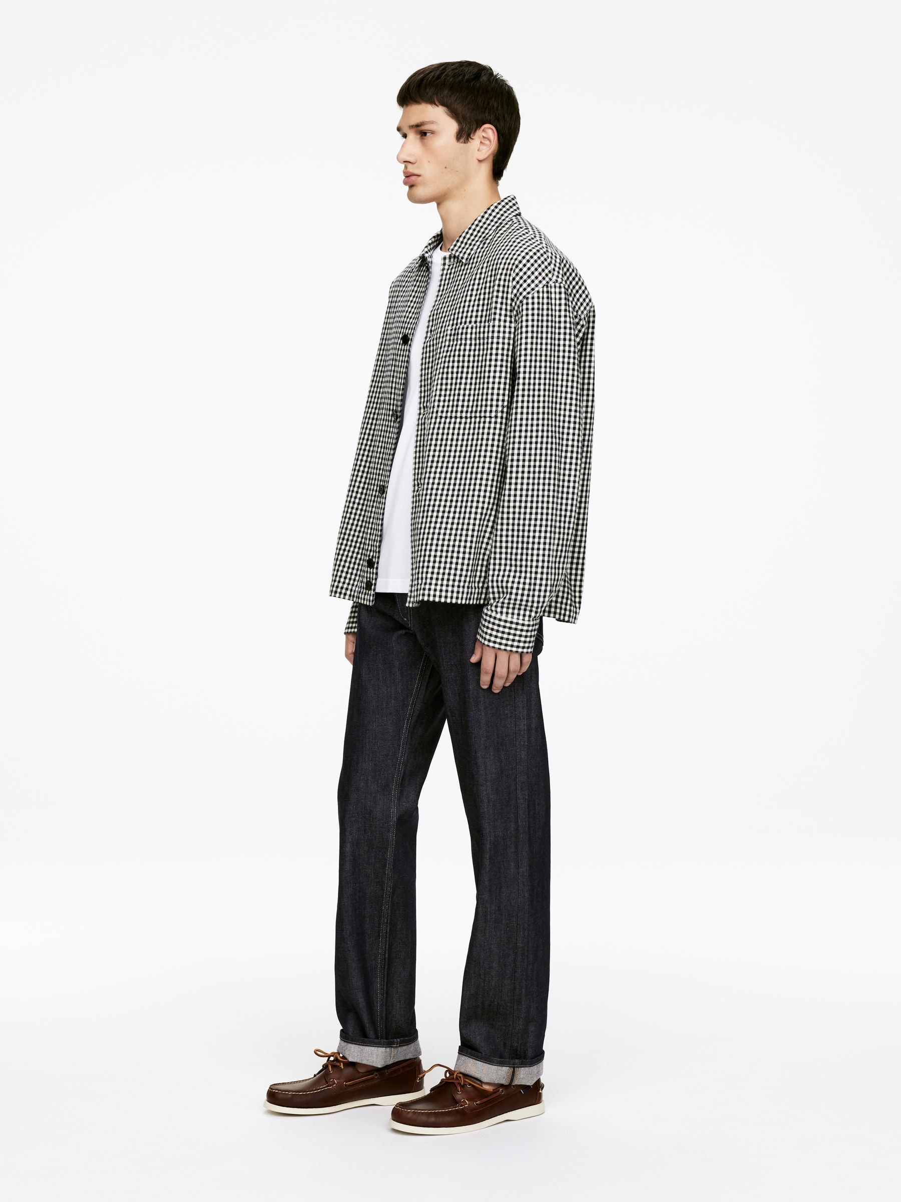 CLIFF jeans med rak passform - Otvättade/blå - Regular fit - Men - StillMedia/Lookbook - 4