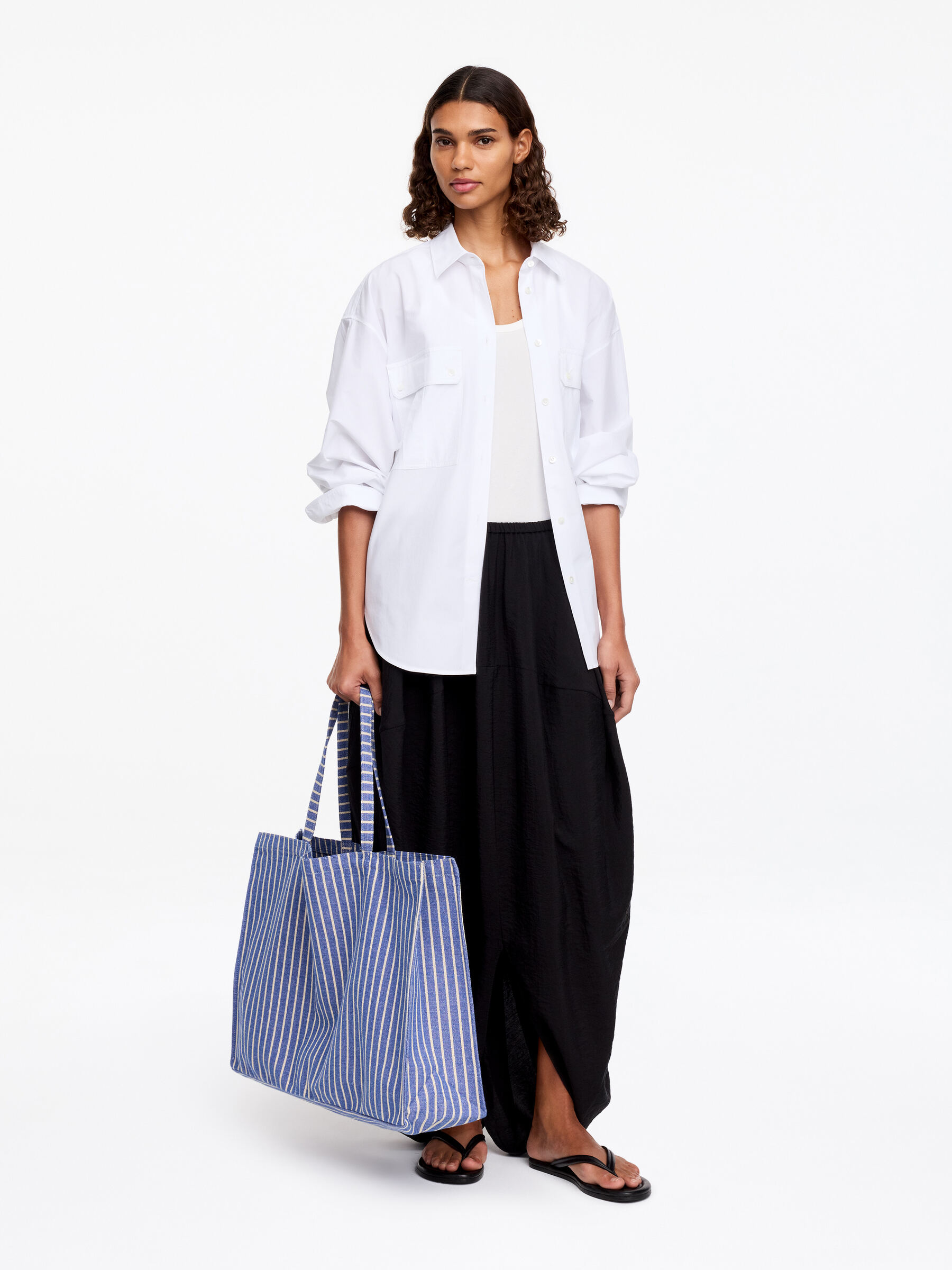 Large Beach Bag - Blue/White - Homeware - StillMedia/Lookbook - 3