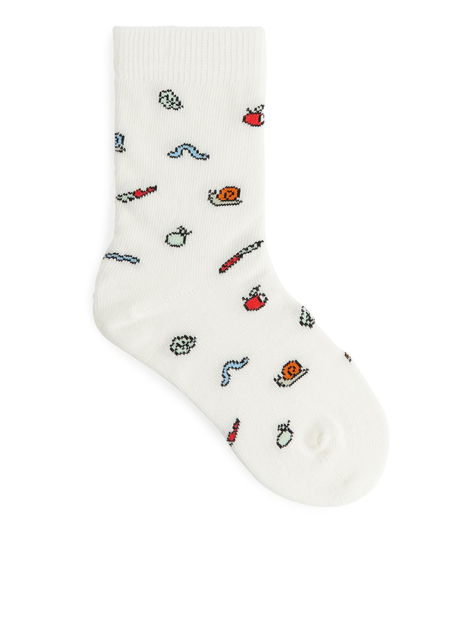 Jacquard-Socken, 2er-Pack - Hellblau/Weiß - Kinder - StillMedia/DescriptiveDetail - 2