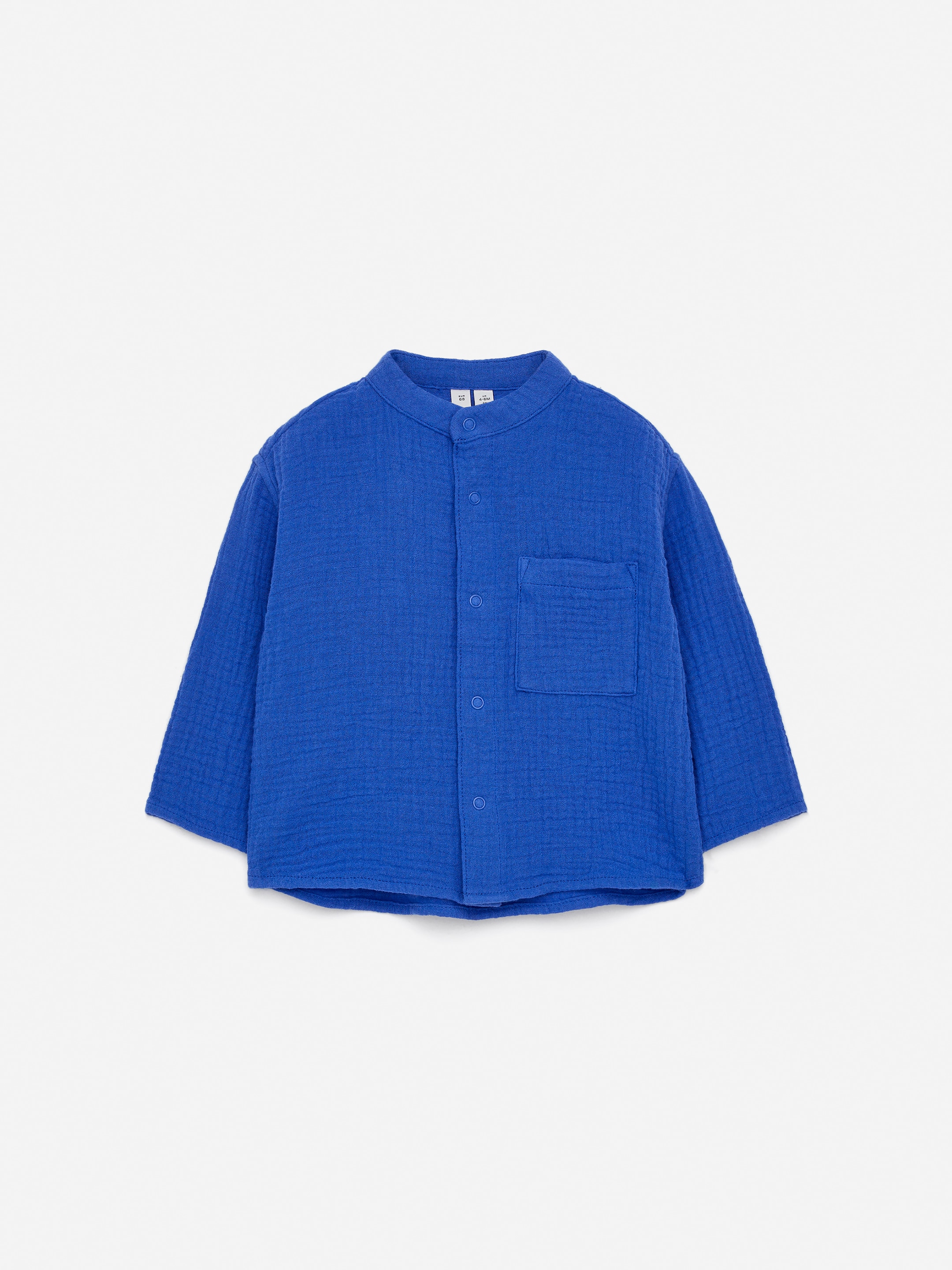 Muslin Shirt-Blue-15295