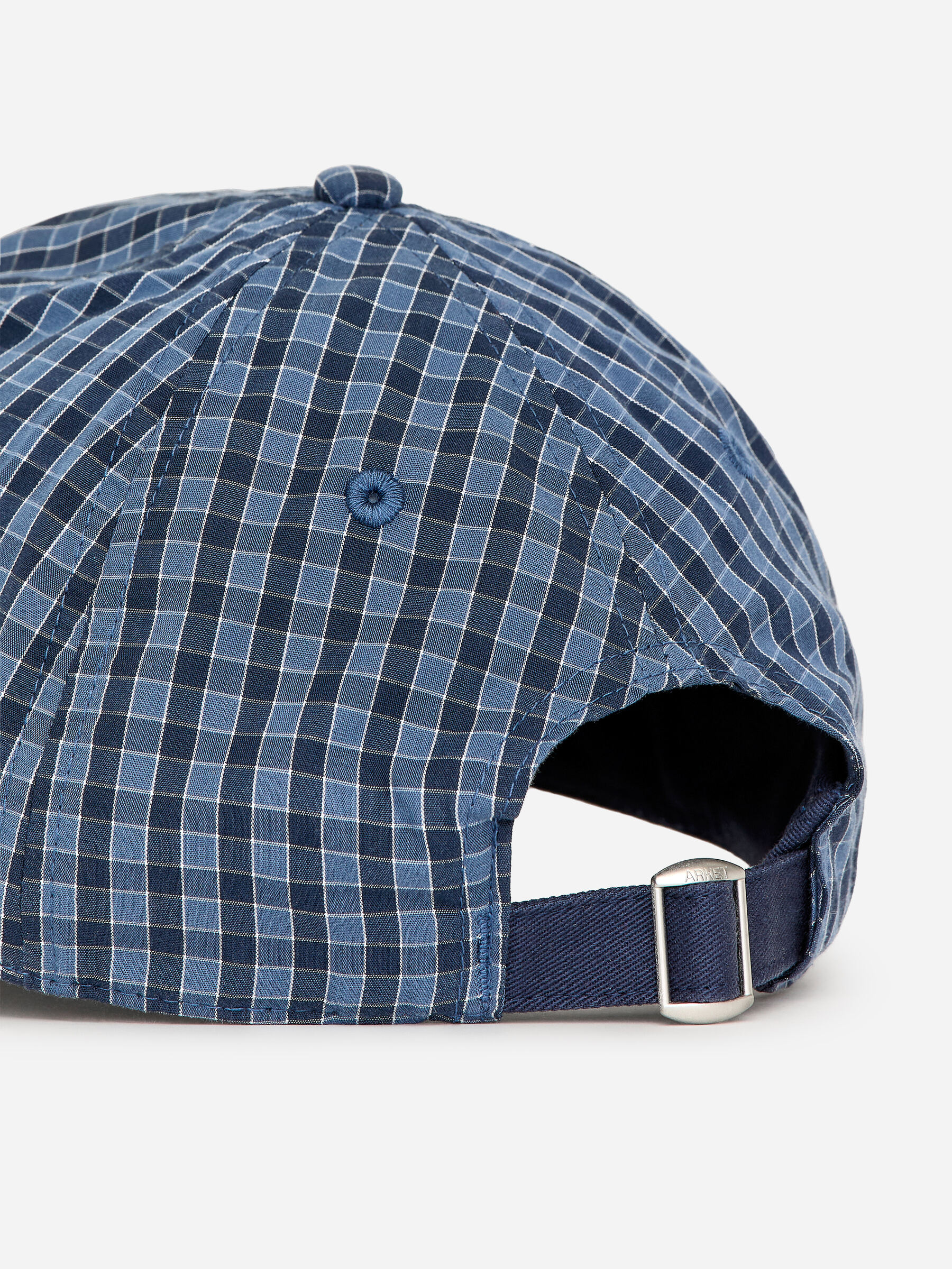 Poplin Baseball Cap - Dark Blue/Checked - Men - StillMedia/DescriptiveDetail - 1
