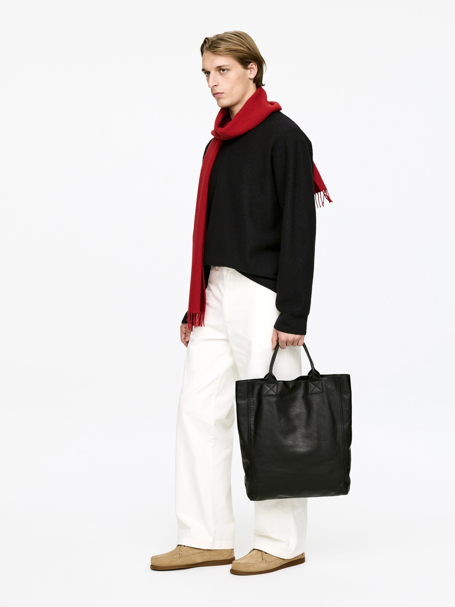 Pull en laine bouillie - Noir/Bleu foncé - 6