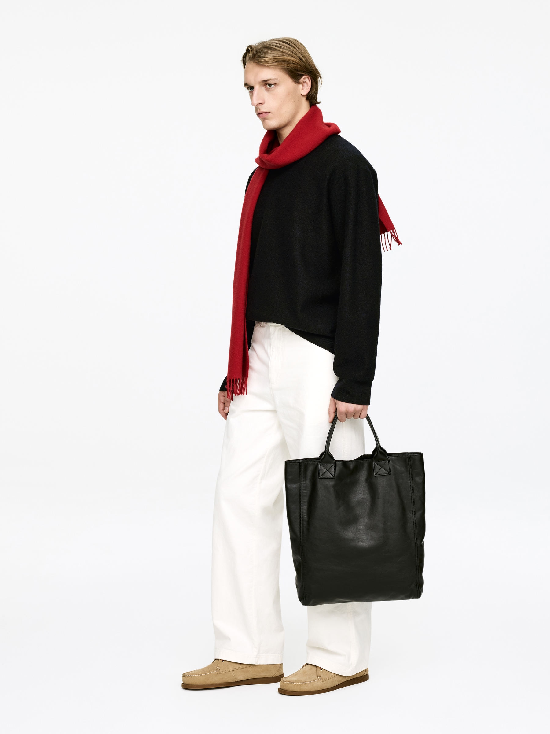 Boiled-Wool Jumper - Black - Regular fit - Men - StillMedia/Lookbook - 4