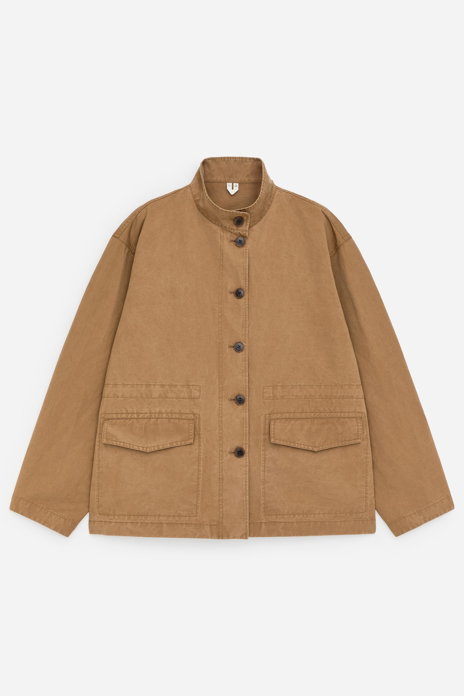 Afslappet overshirt - Brun - 2