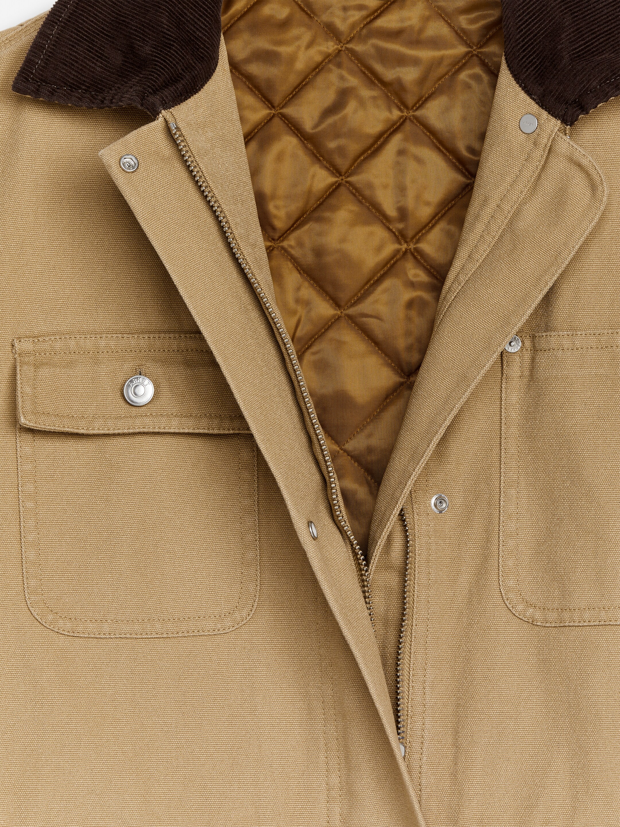 Agrandir l'image: Veste en toile doublée - Beige - FEMME | H&M CH 5