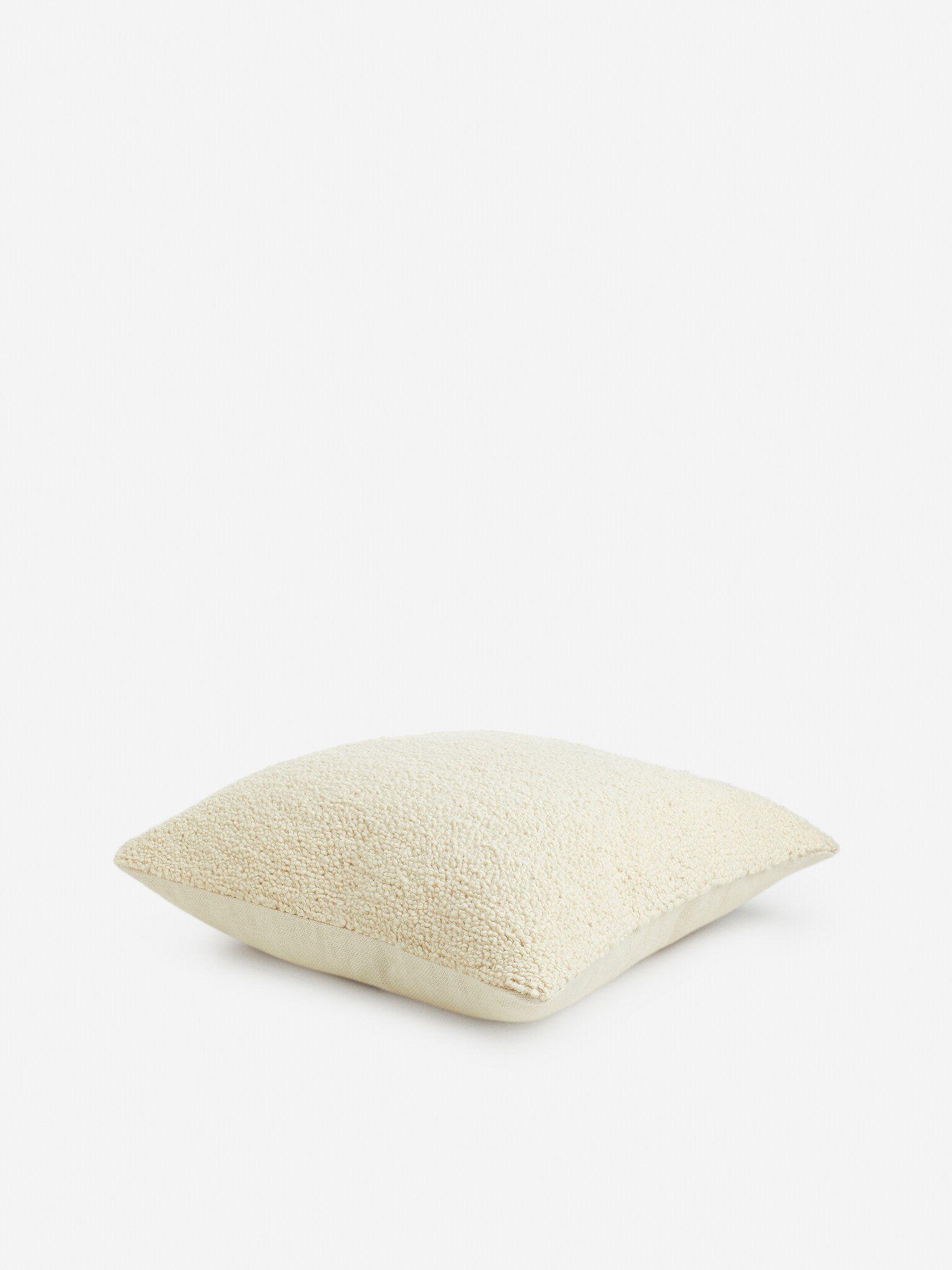 Housse de coussin en laine tissée à la main - Beige