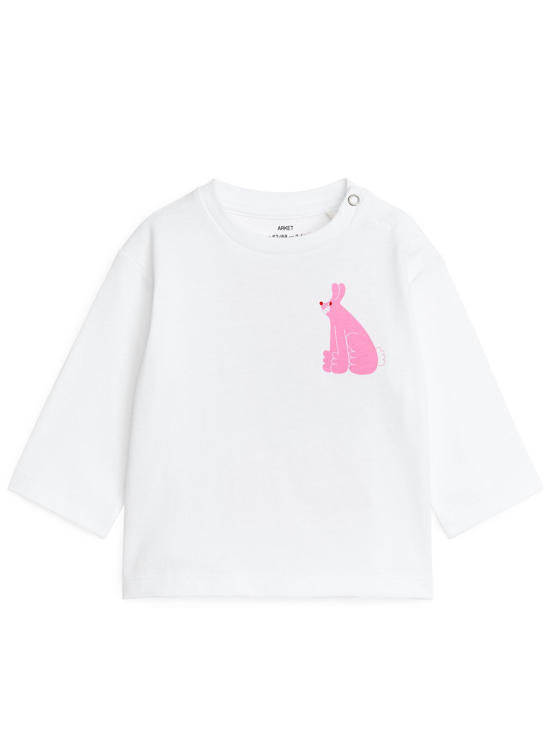 Langärmeliges T-Shirt von ARKET und YUK FUN - Weiß/Rosa - Regular Fit - Kinder - StillMedia/DescriptiveStillLife - 3