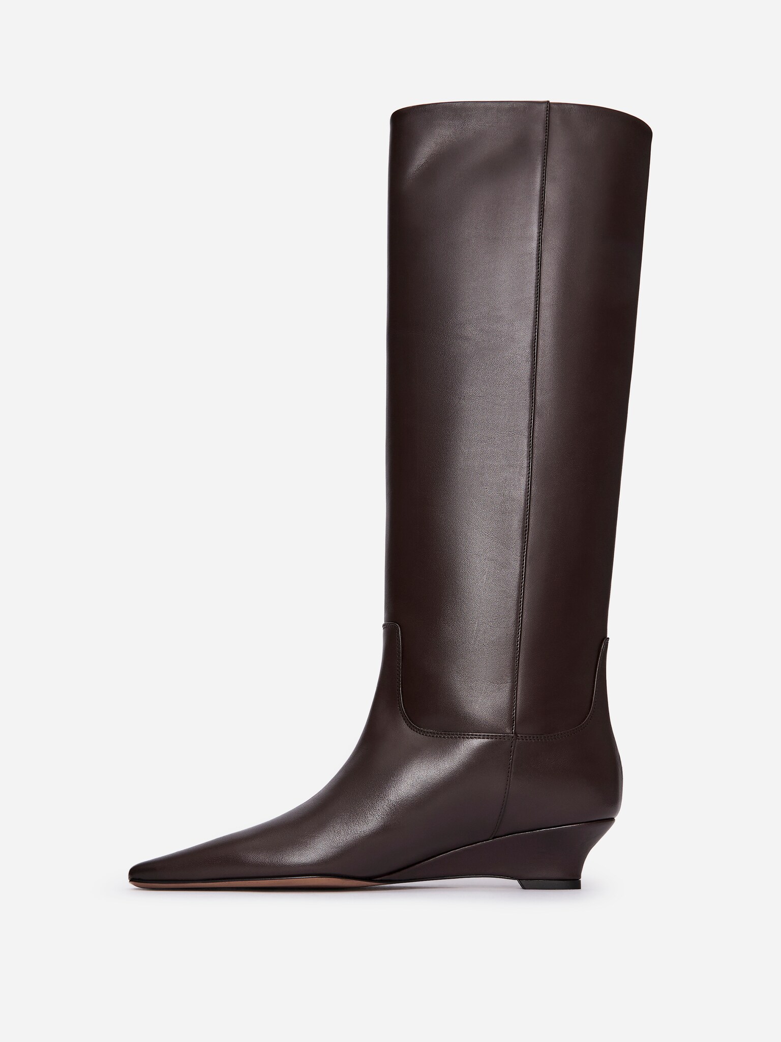 Leather Boots - Dark Brown - 8