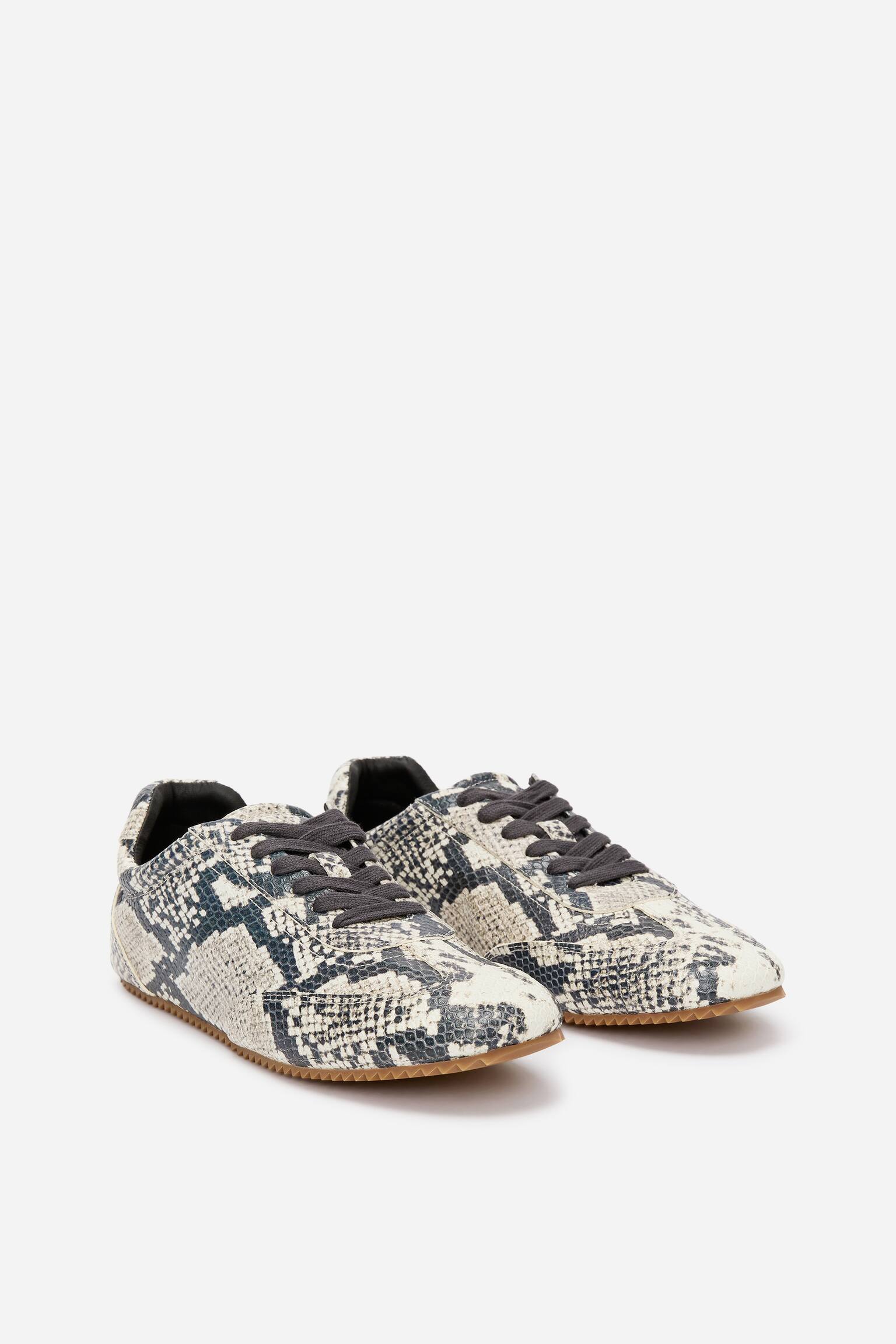 Sneakers in pelle - Multicolore/Motivo serpente - 8