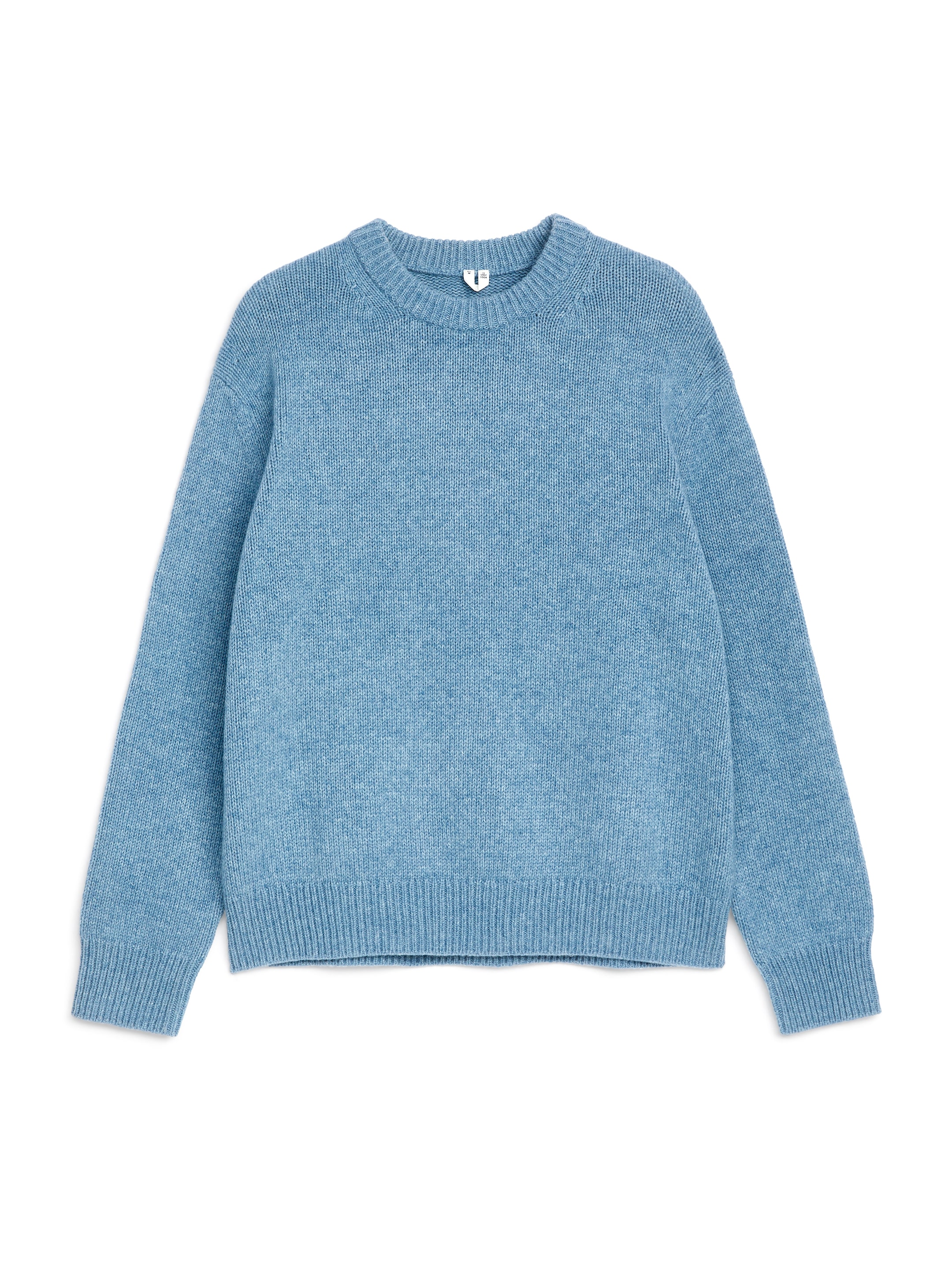 Ver imagen más grande: Jersey en mezcla de lana de punto grueso - Azul jaspeado - HOMBRE | H&M ES 1
