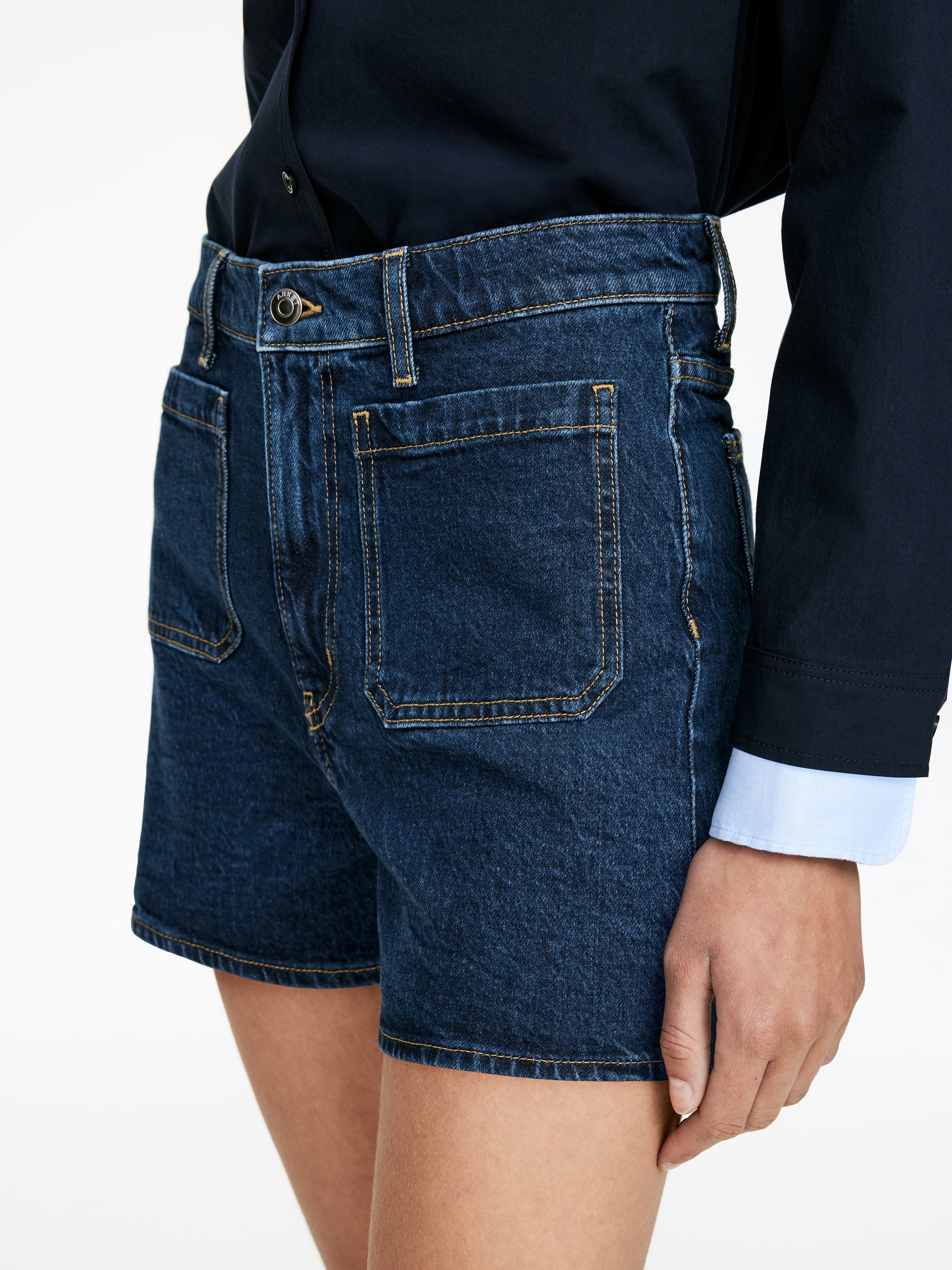 Agrandir l'image: Short LUPINE avec poches plaquées - Bleu foncé - FEMME | H&M CH 3