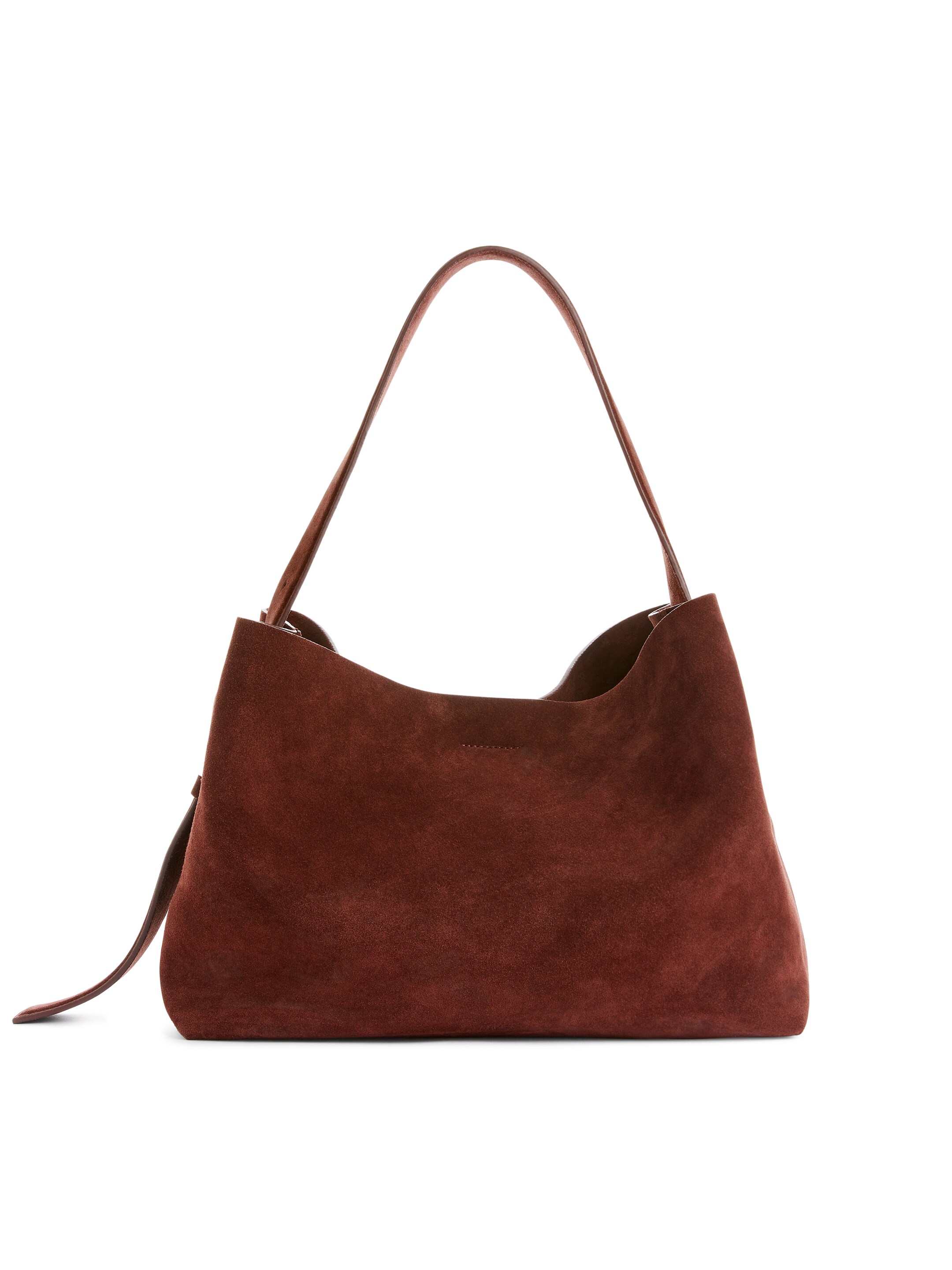 View larger image: Suede Shoulder Bag - Reddish Brown - Ladies | H&M GB 1