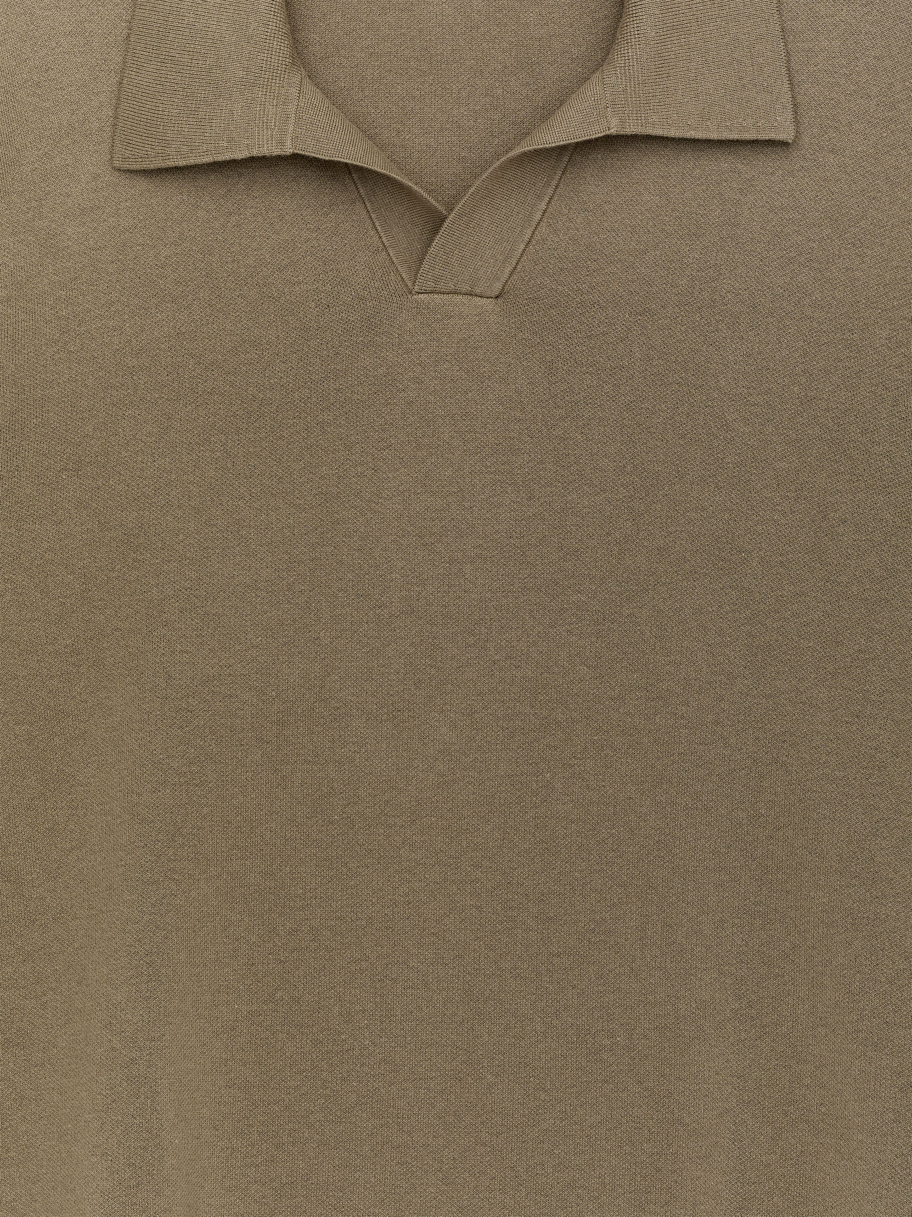 Polo en mezcla de algodón y seda - Verde caqui - Corte relajado - Men - StillMedia/DescriptiveStillLife - 2