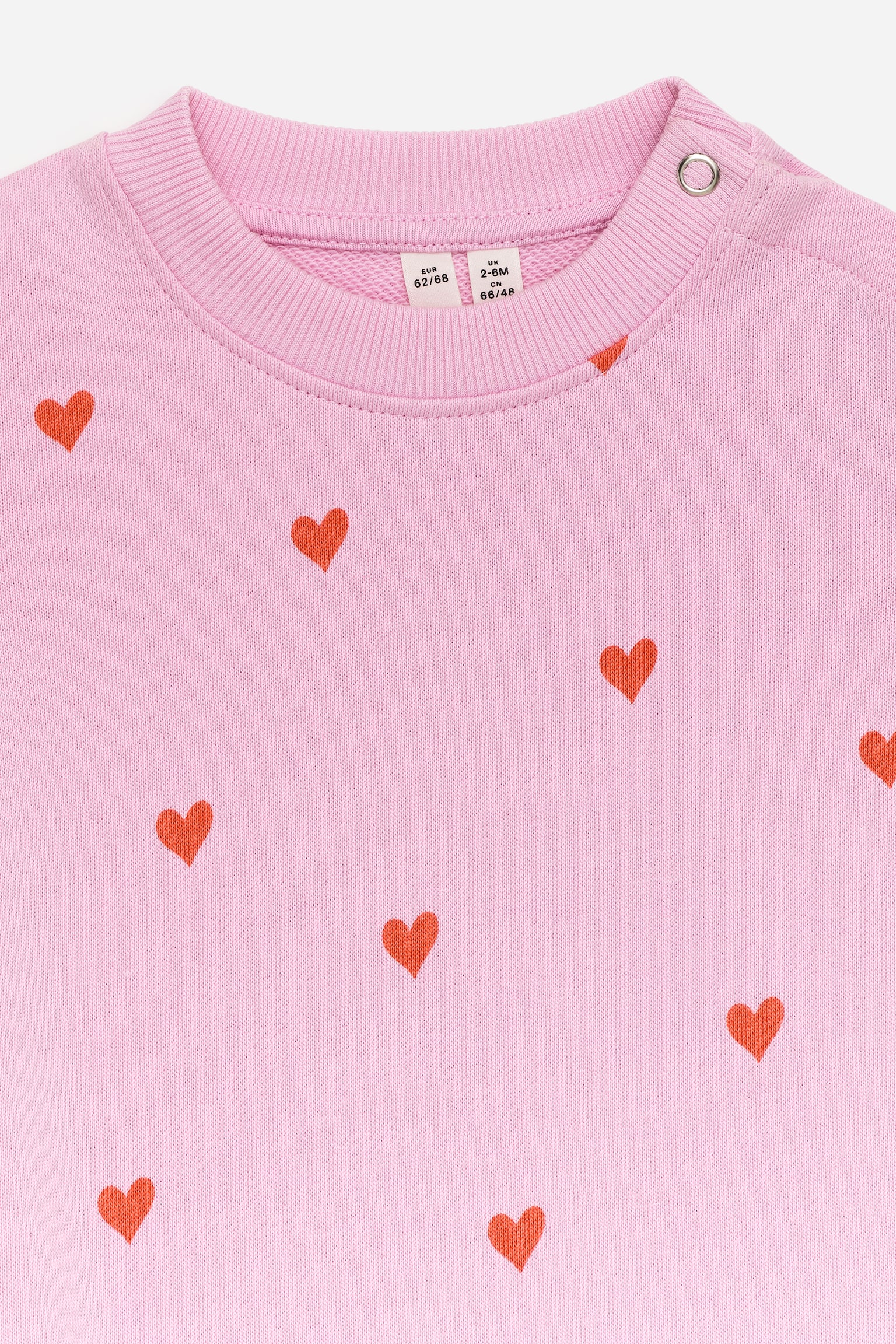 Macacão de algodão - Pink/Red Hearts/Roxo/branco - 2