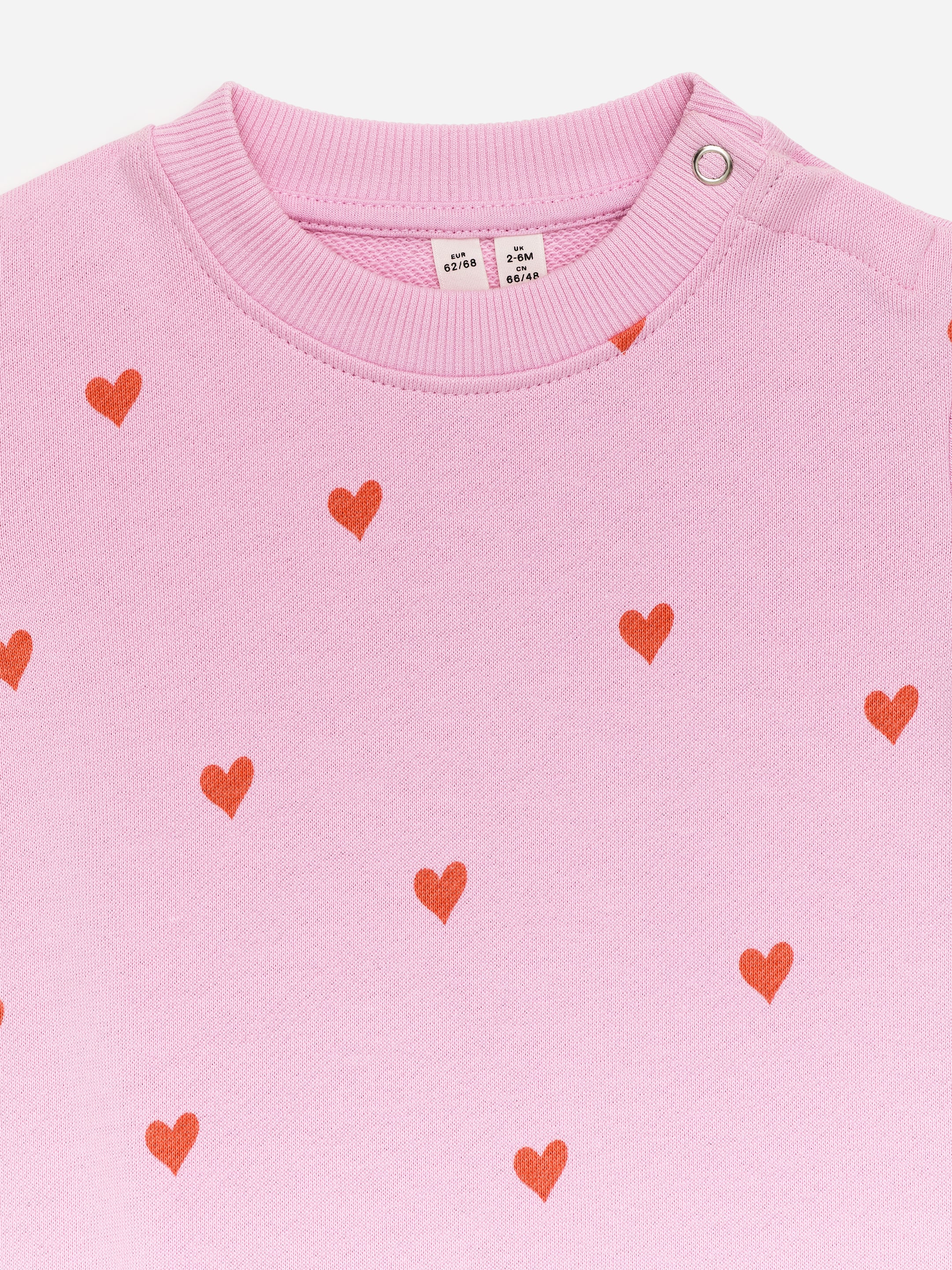 Cotton Overall - Pink/Red Hearts - Loose fit - Children - StillMedia/DescriptiveDetail - 1