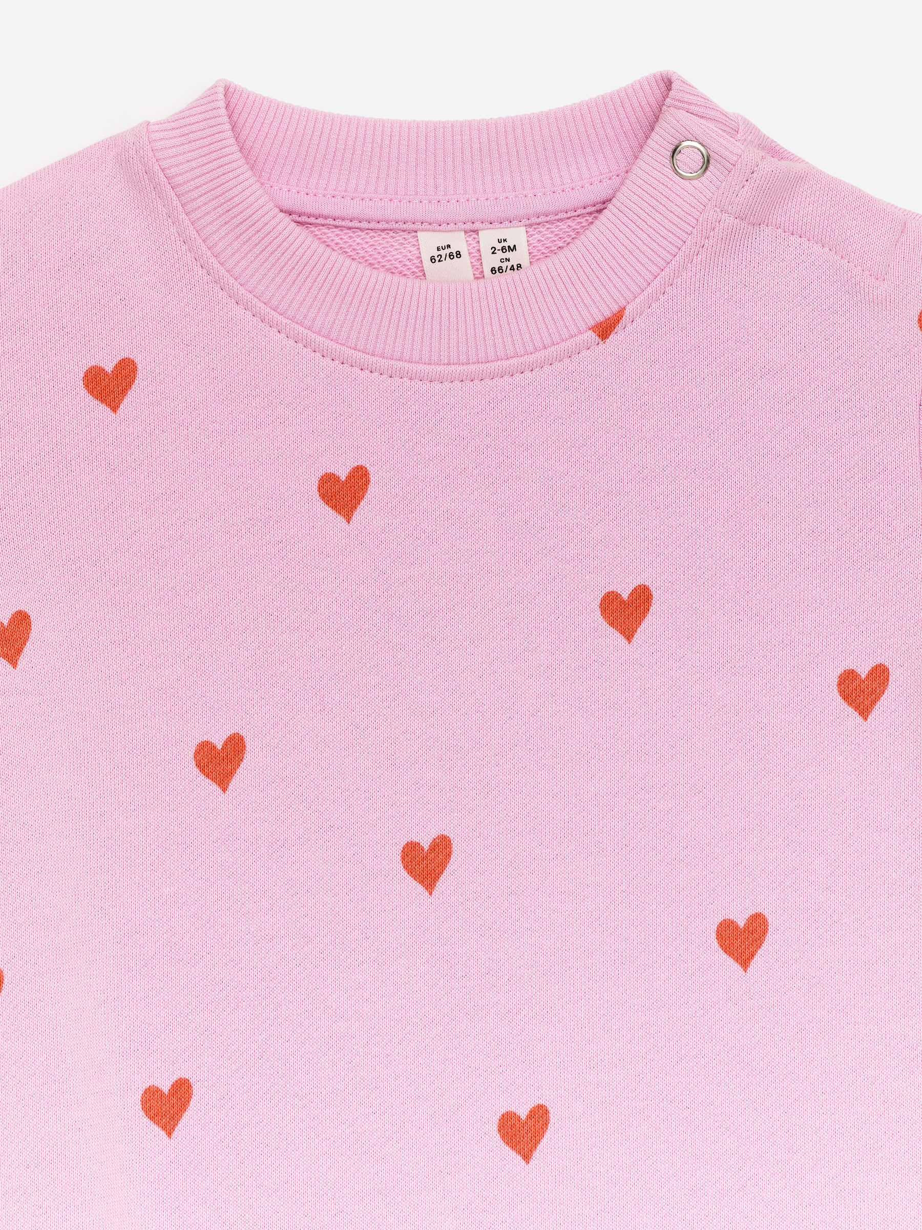 Combinaison en coton - Rose/Cœurs rouges - Loose fit - Enfant - StillMedia/DescriptiveDetail - 1