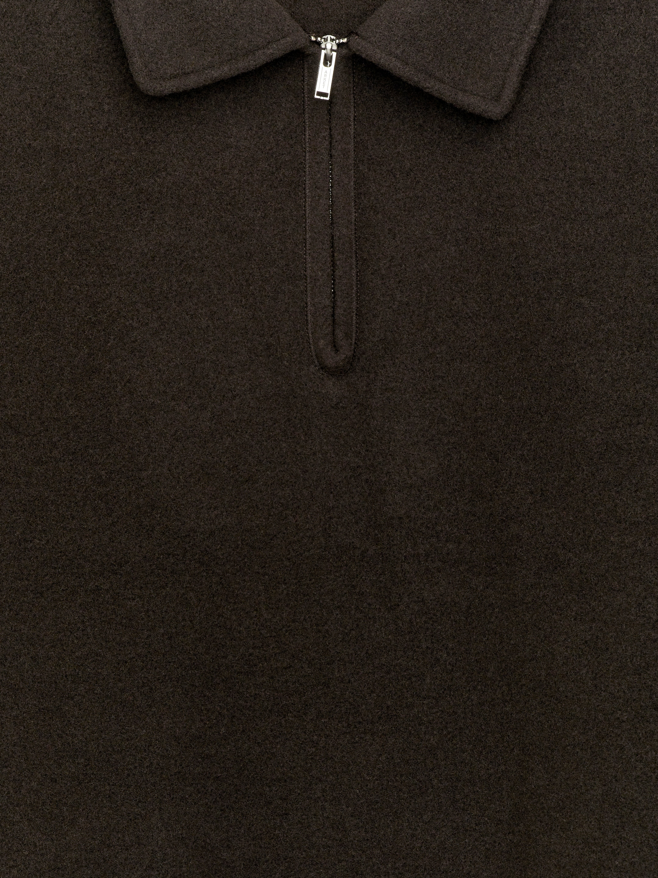 Doubleface-Pullover mit kurzem Reißverschluss - Dunkelbraun - Relaxed Fit - Herren - StillMedia/DescriptiveDetail - 1