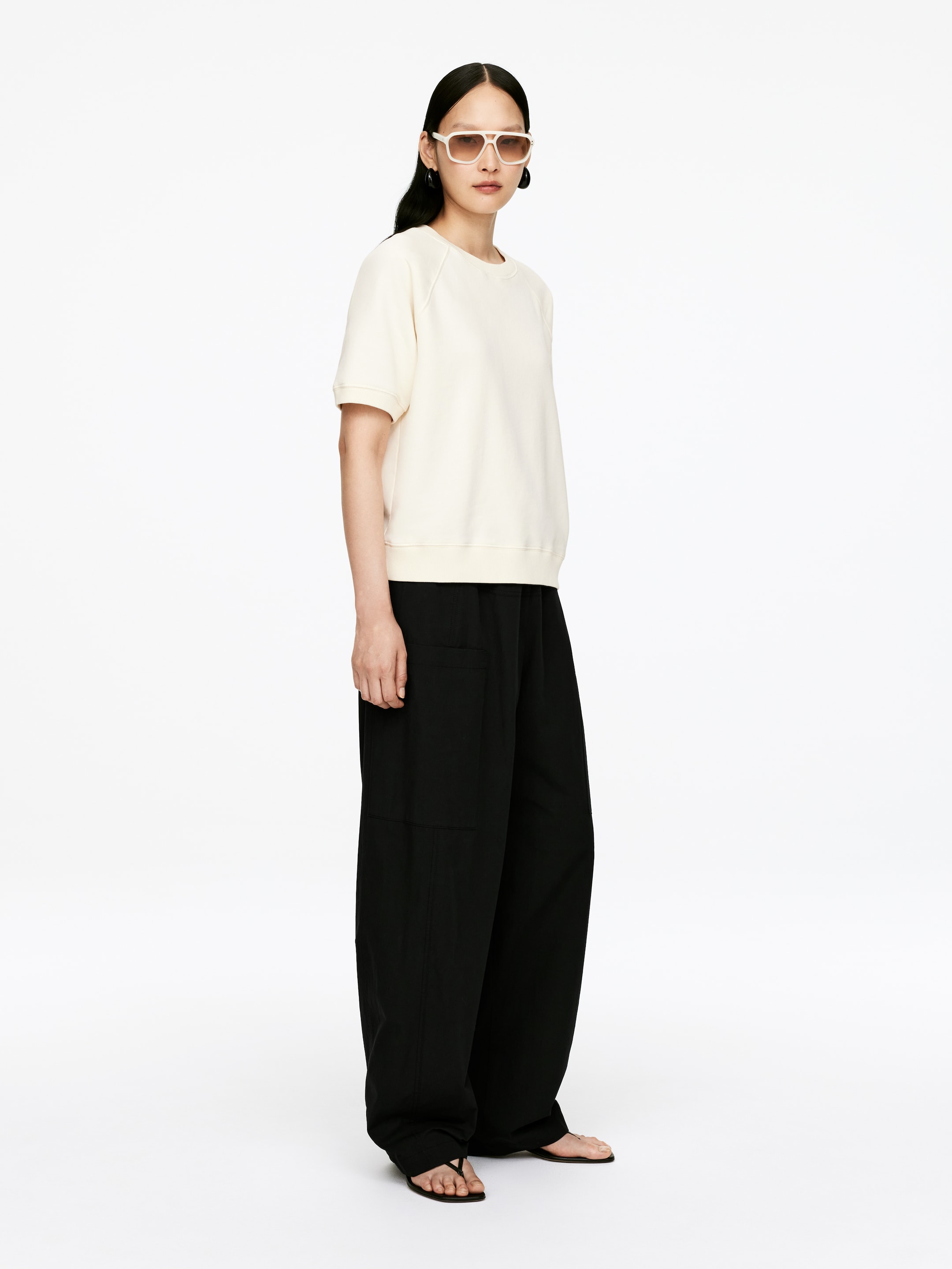 Visualizza immagine più grande: Felpa in spugna francese - Bianco sporco - DONNA | H&M IT 2