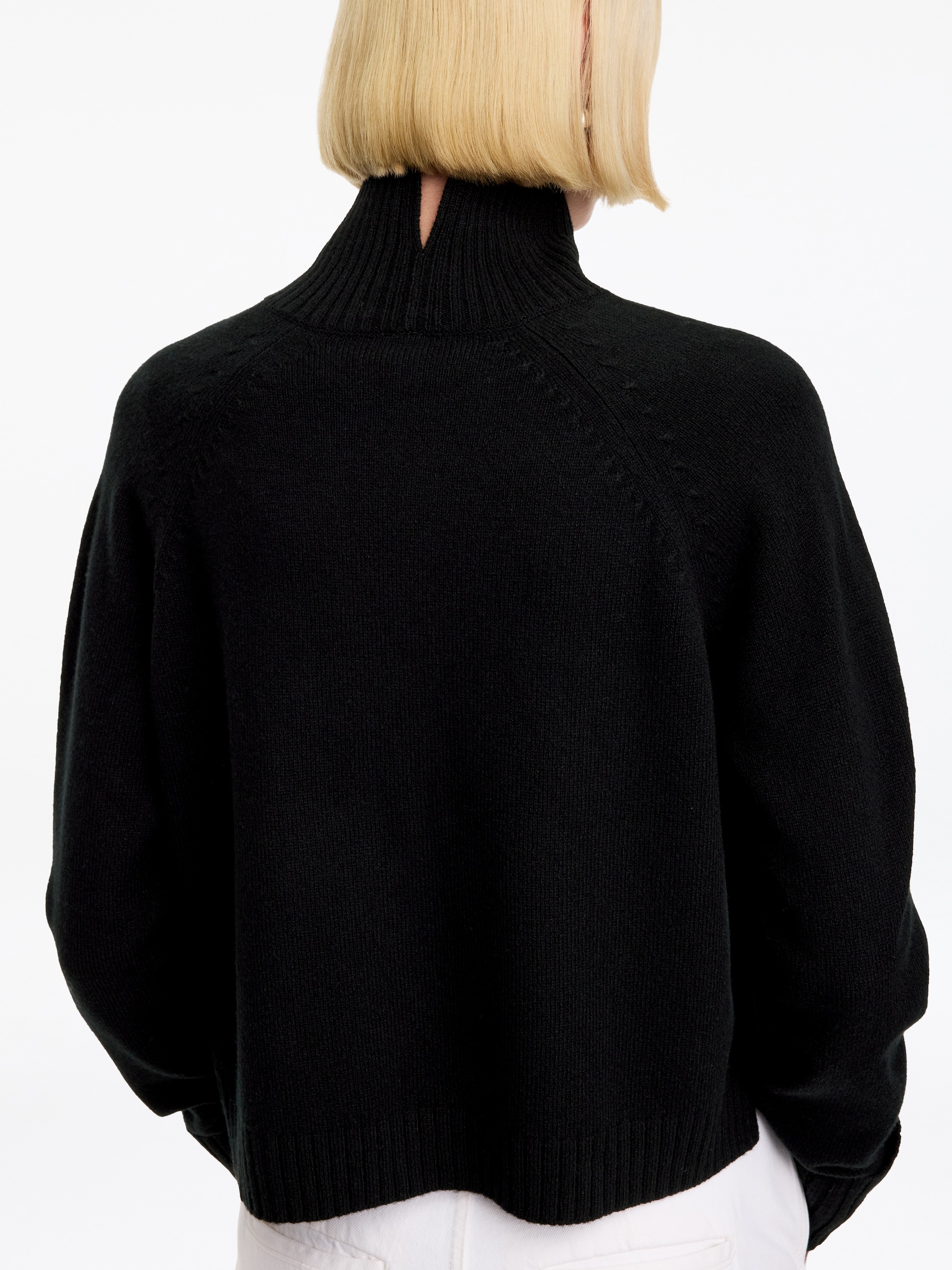 Roll-Neck Wool Jumper - Black - Regular fit - women - StillMedia/Lookbook - 8