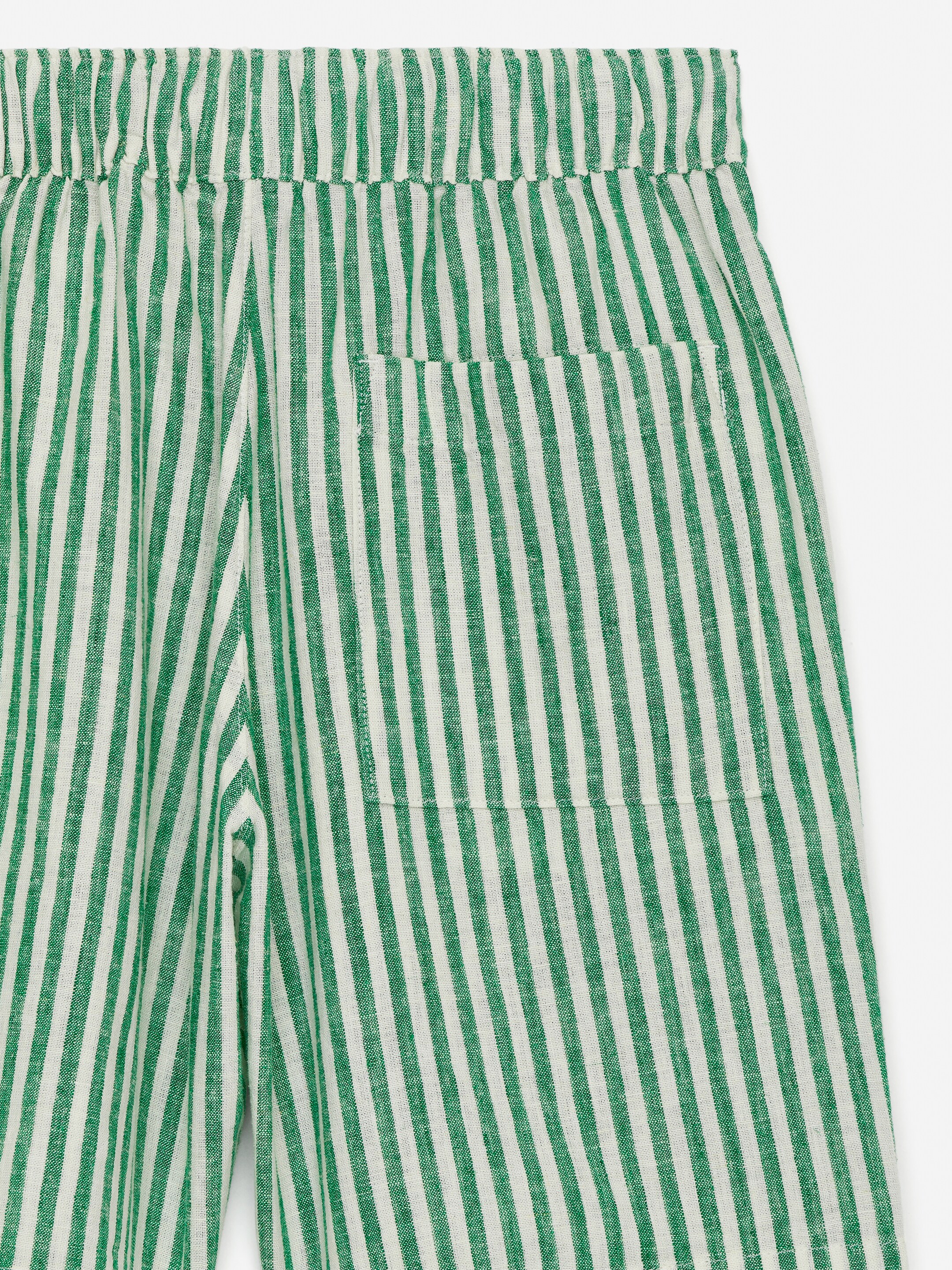 Linneshorts - Grön/vit - Regular fit - Children - StillMedia/DescriptiveDetail - 2