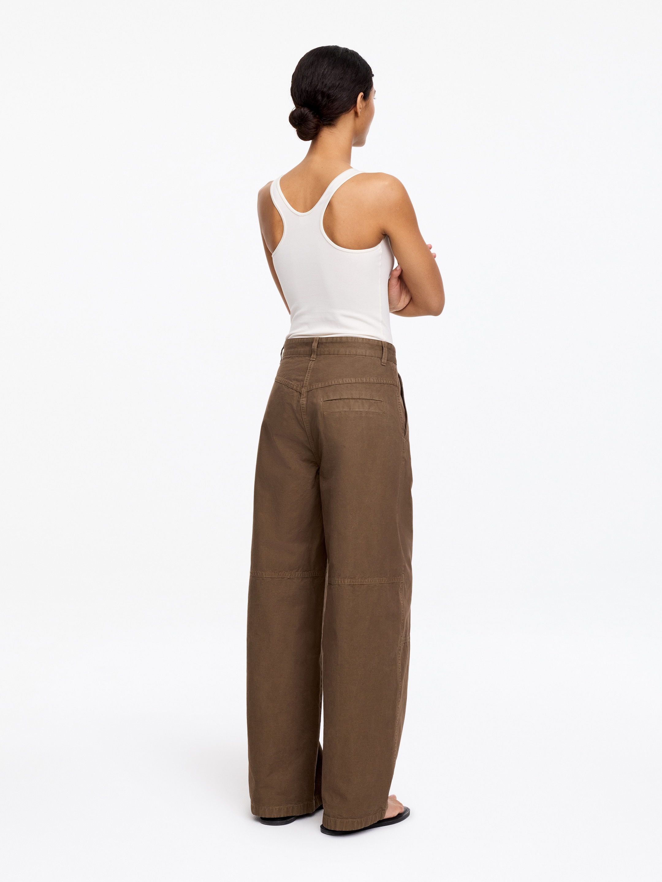 Cargo Trousers - Brown - Loose fit - Women - StillMedia/Lookbook - 3