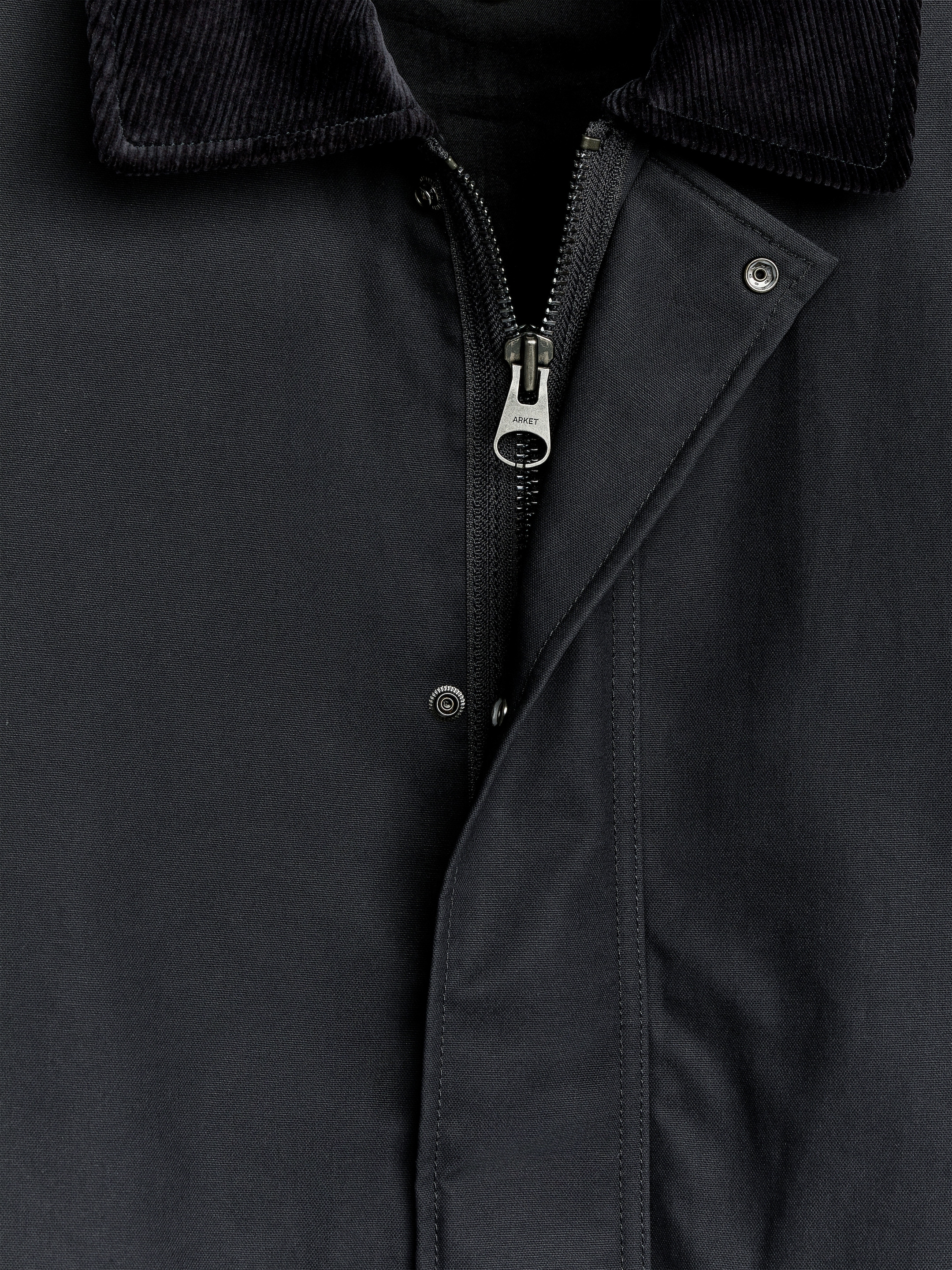 Waxed Cotton Jacket - Dark Blue - Regular fit - Men - StillMedia/DescriptiveDetail - 2