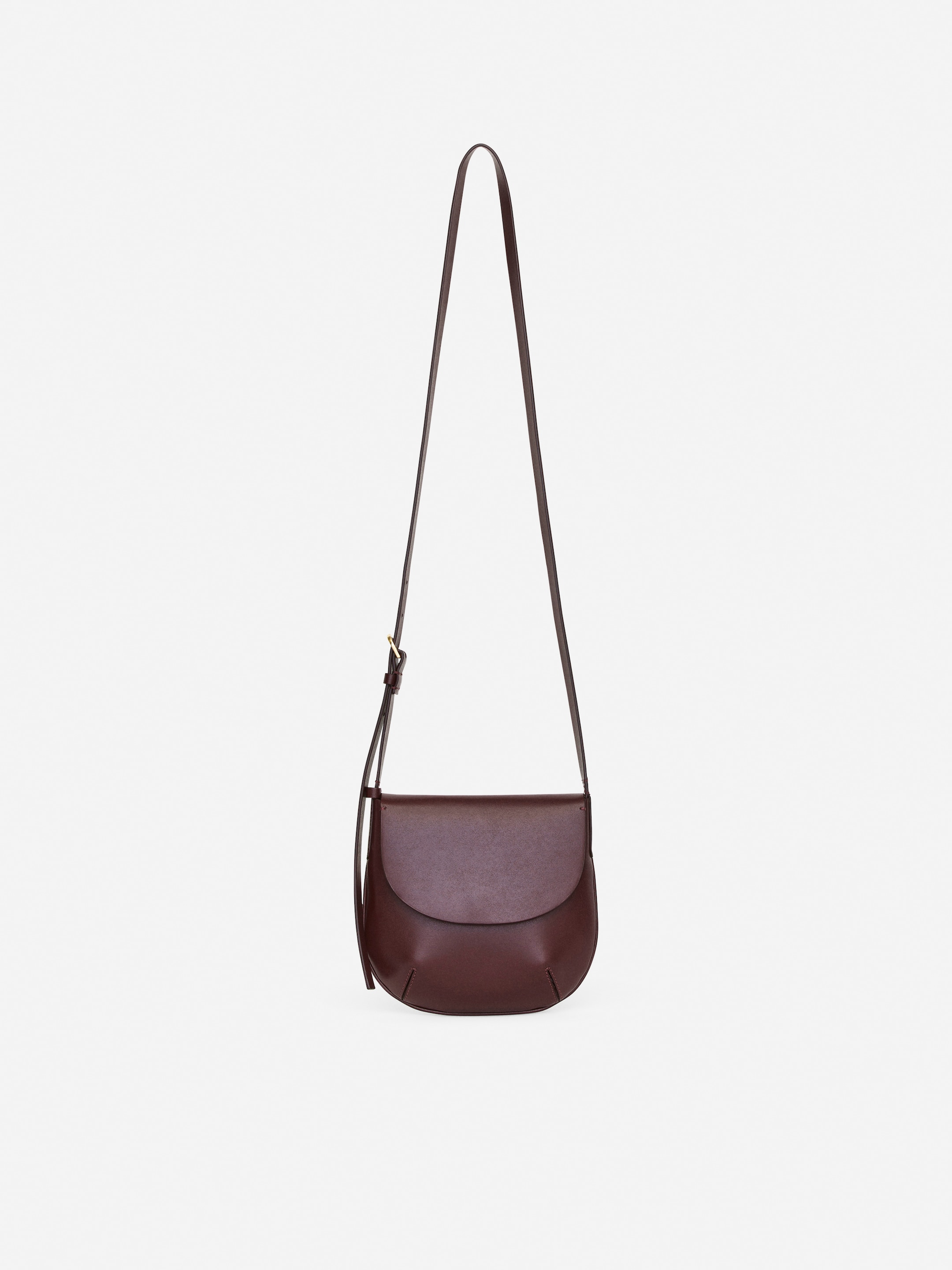 Leather Crossbody Bag - Dark Red - Women - StillMedia/DescriptiveStillLife - 3