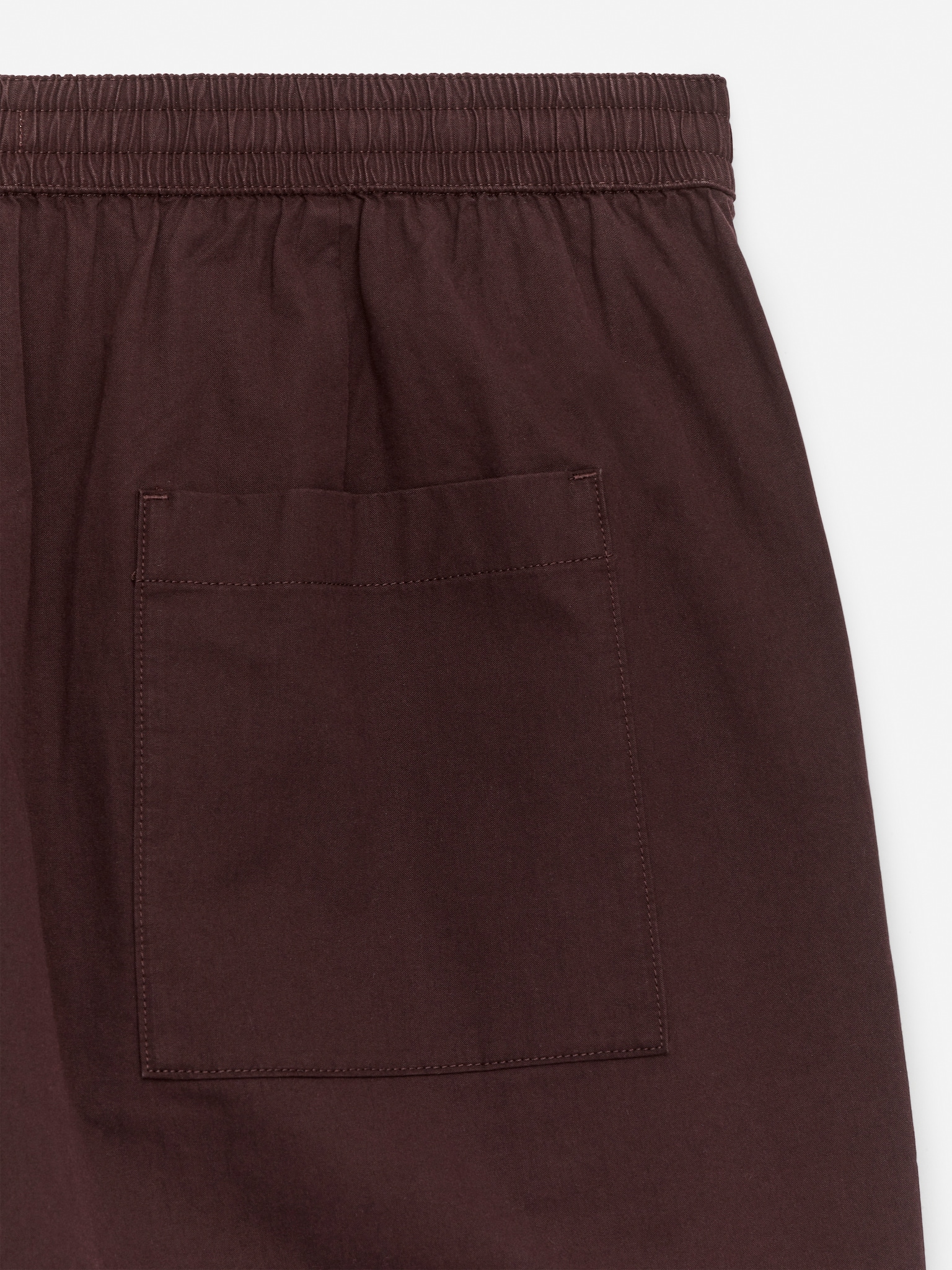 Short en coton - Bordeaux/Taupe/Bleu foncé - 4