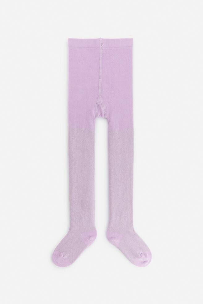 Collants à paillettes - Mauve - 1