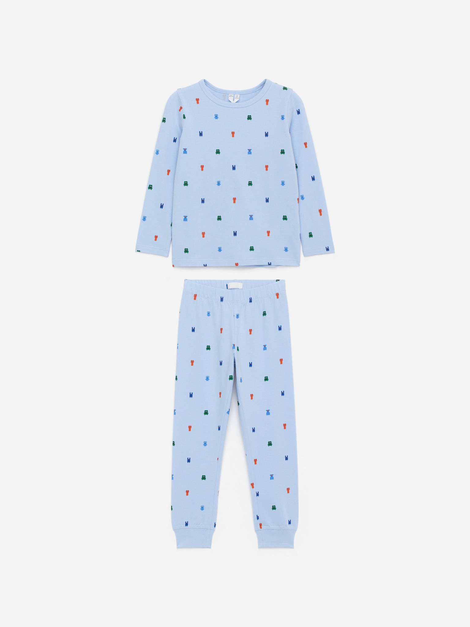 Ensemble pyjama en jersey - Bleu ciel/Bleu/Blanc/Mauve/Rose/Cœurs/Bleu clair/Vert/Rouge/Écru