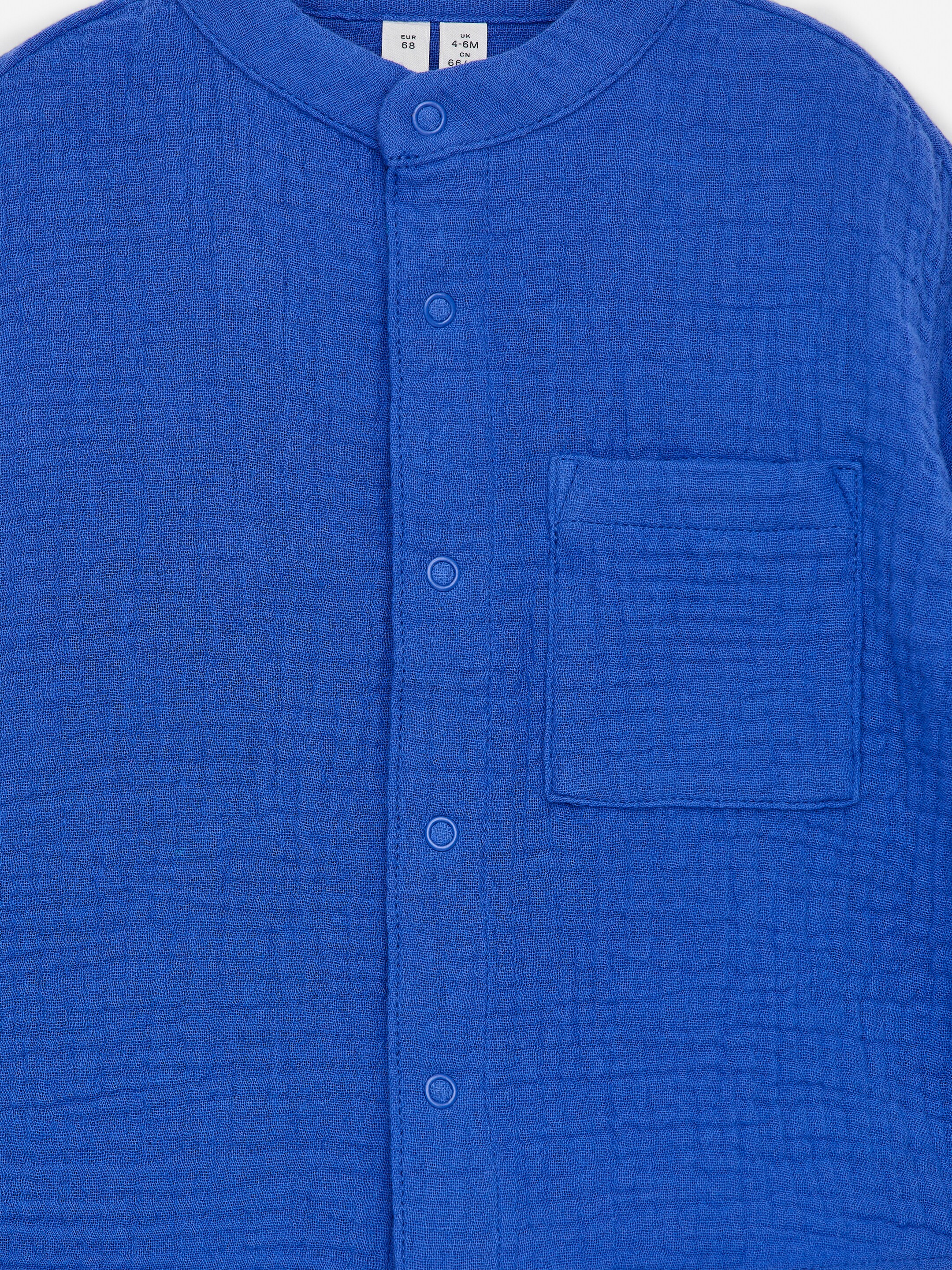 Muslin Shirt - Blue - Relaxed fit - Children - StillMedia/DescriptiveDetail - 3