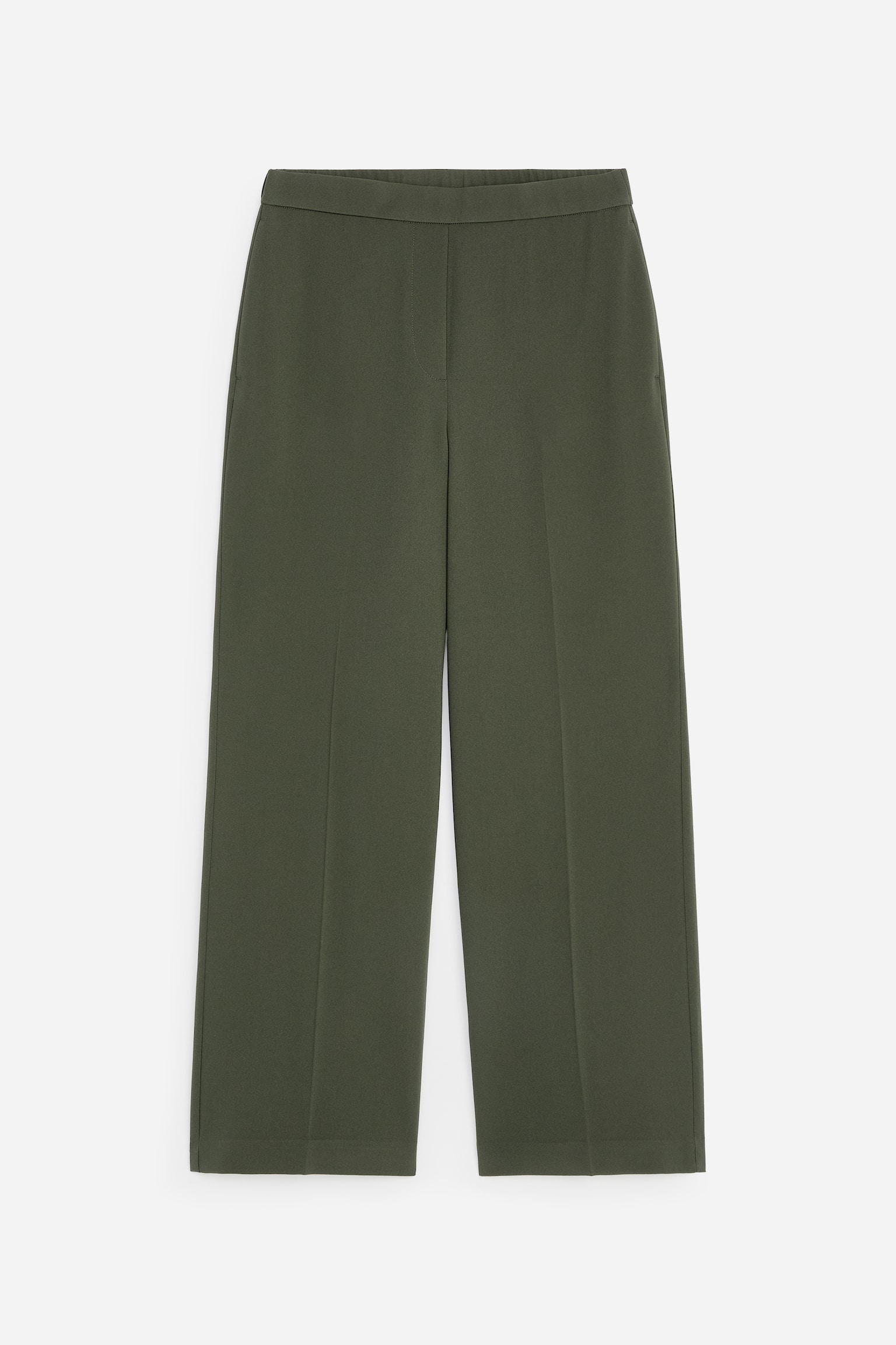 Pantalones cropped - Verde caqui/Azul marino