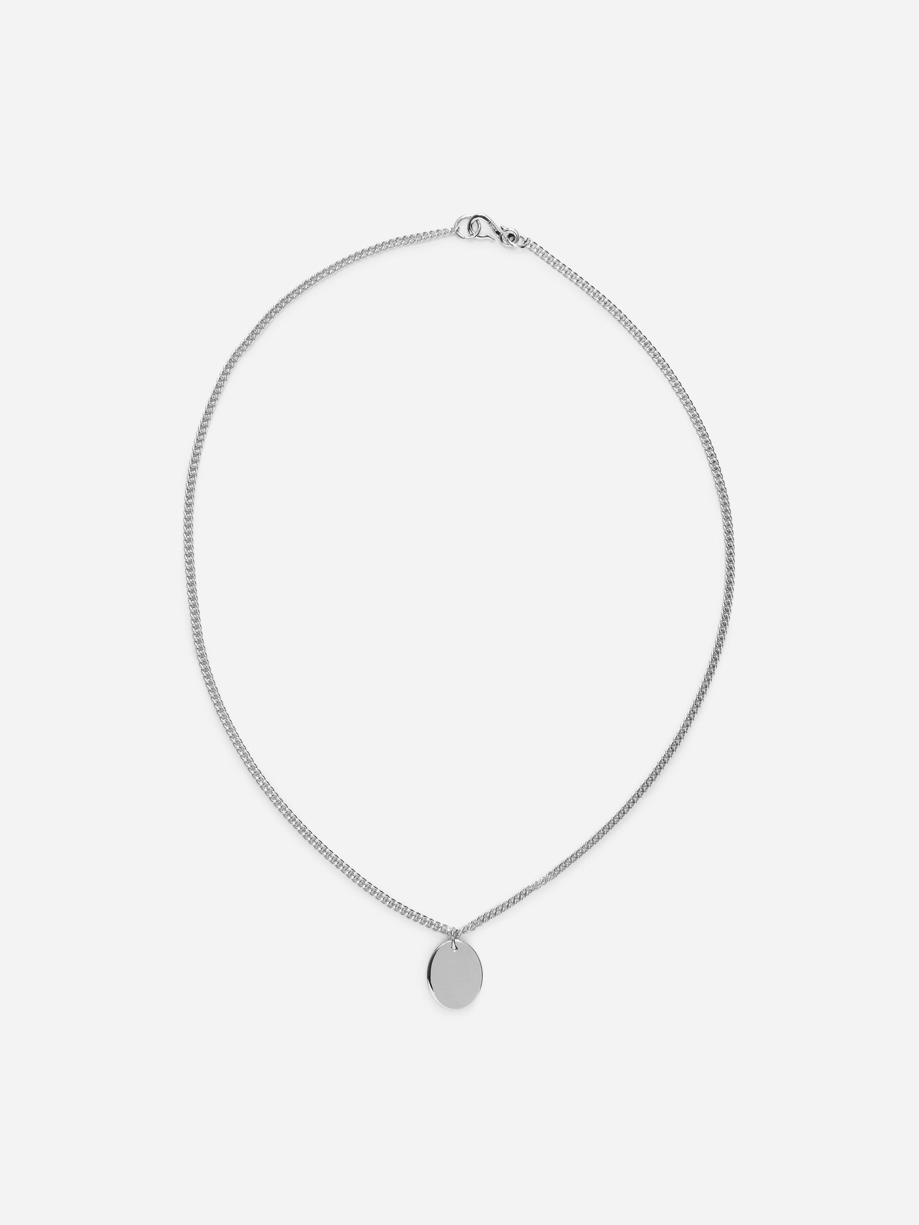 Silver Pendant Necklace - Silver - Men - StillMedia/DescriptiveStillLife - 2