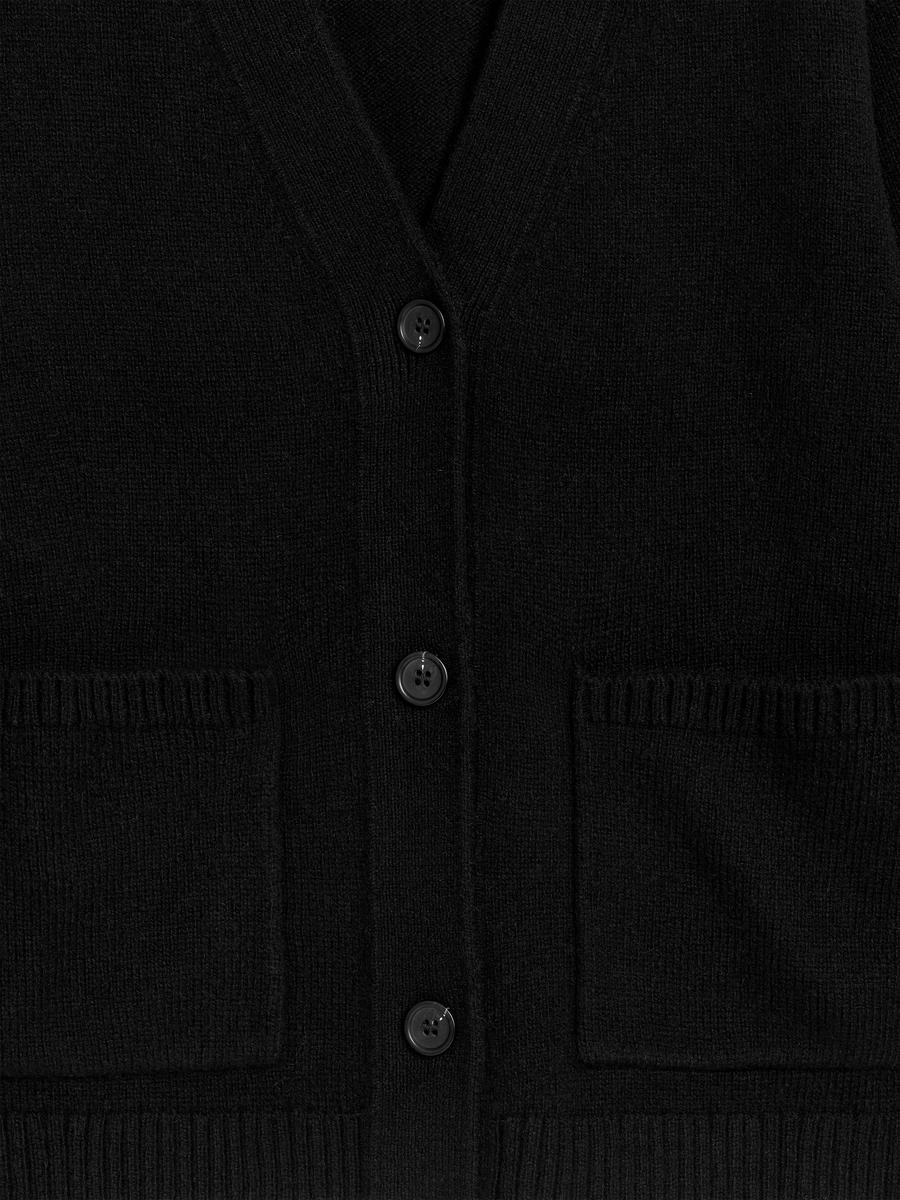 Black Arabesque Knit Cardigan