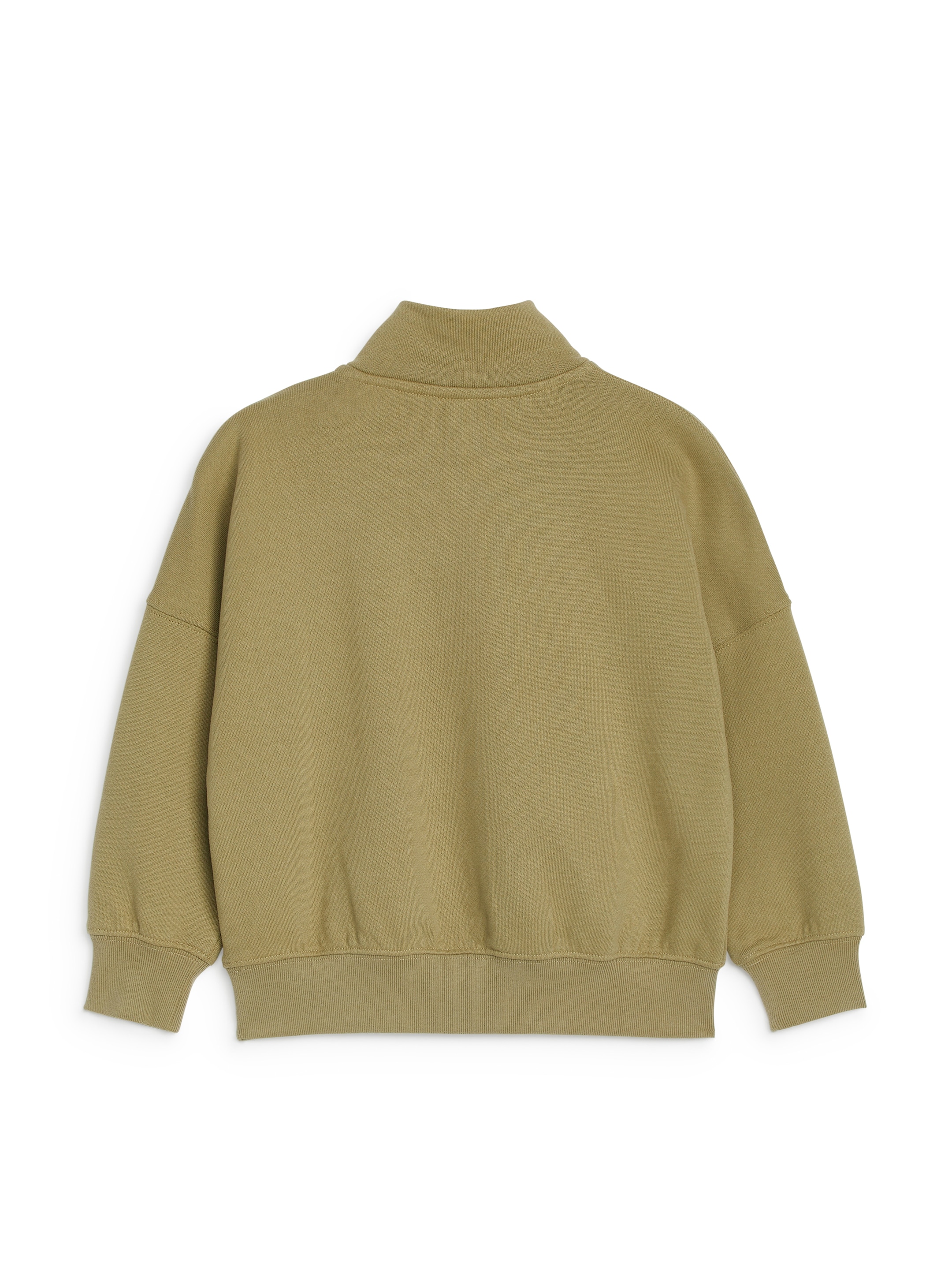 Sweatshirt med half zip - Khakigrön - Relaxed fit - Children - StillMedia/DescriptiveStillLife - 3