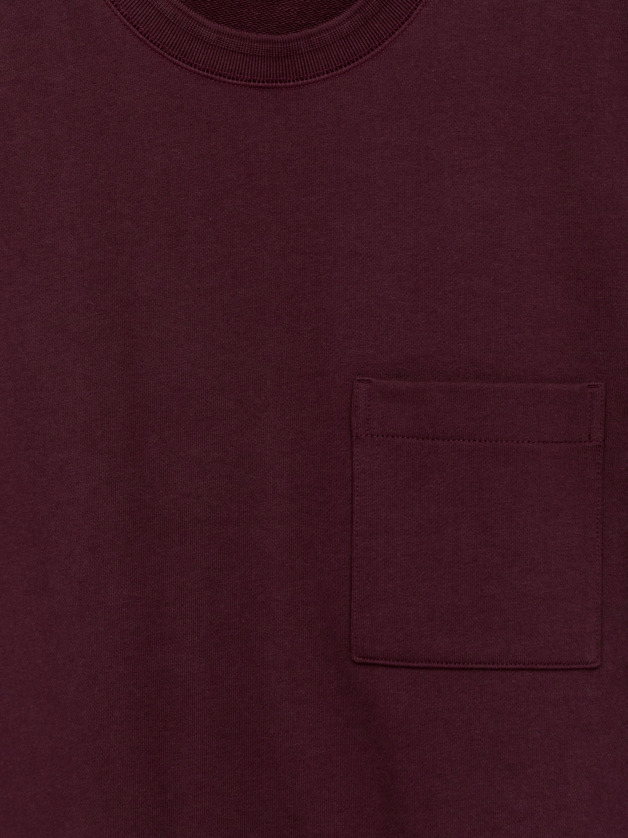 Straight-Cut Sweatshirt - Burgundy - Regular fit - Men - StillMedia/DescriptiveDetail - 2