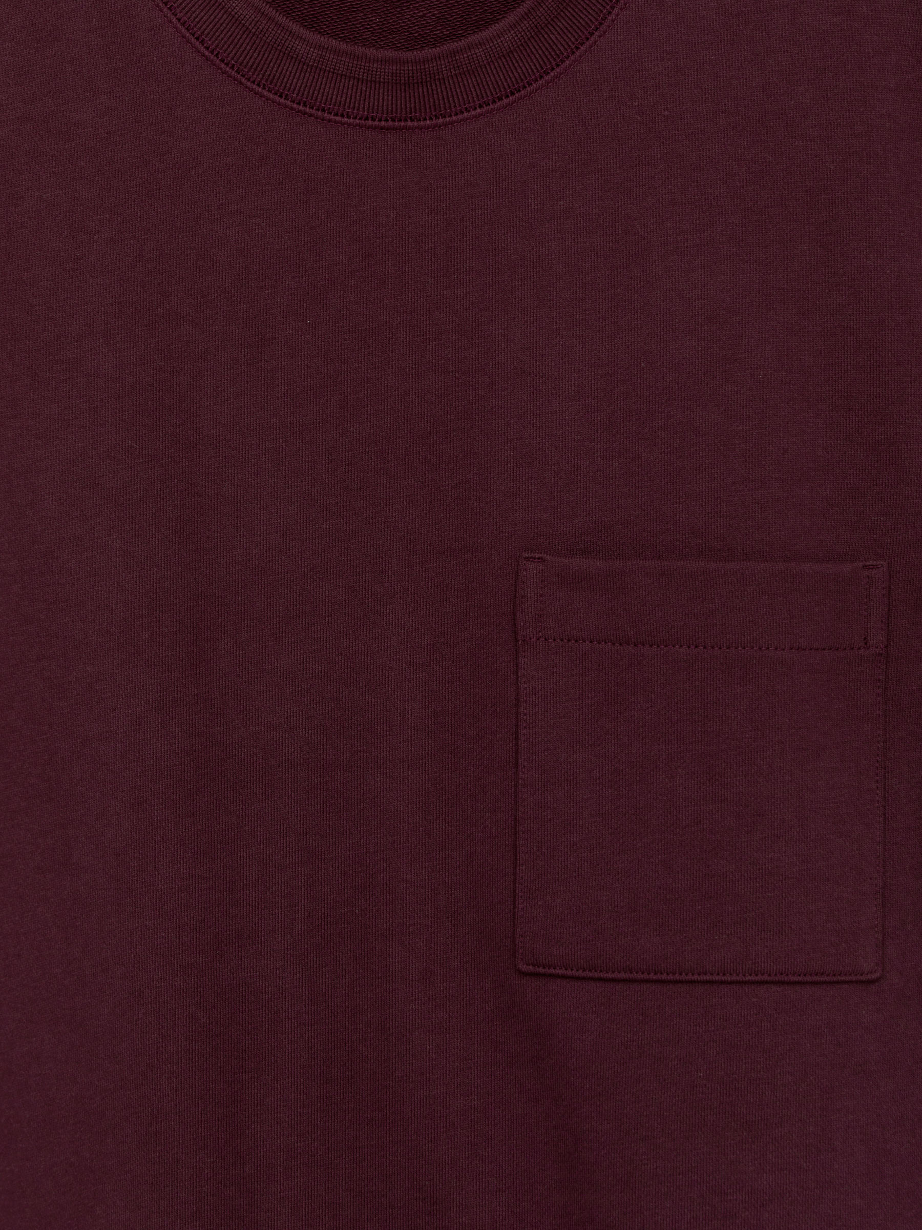 Straight-Cut Sweatshirt - Burgundy - Regular fit - Men - StillMedia/DescriptiveDetail - 2