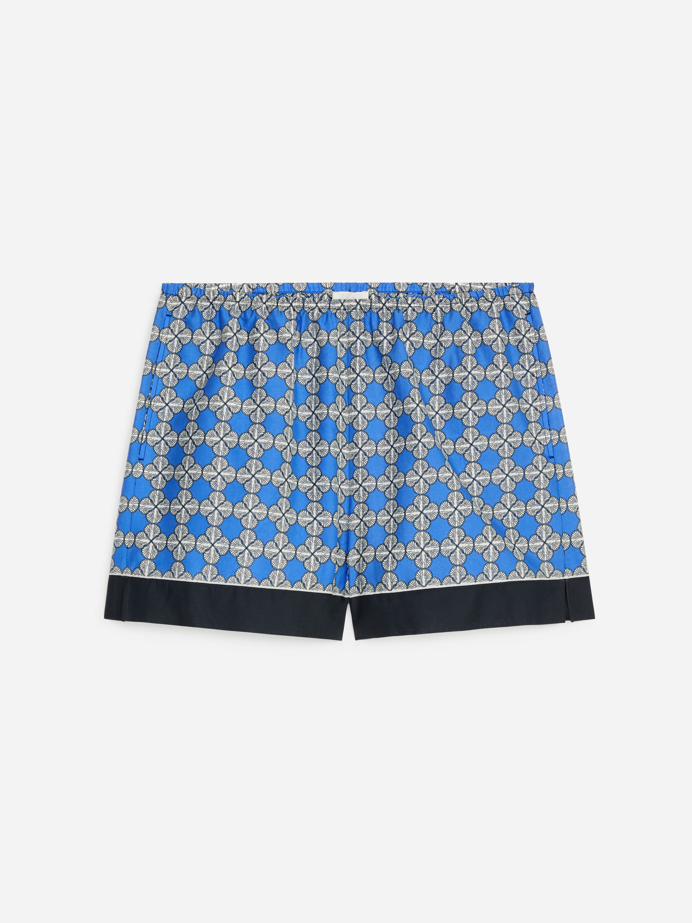 Shorts i lyocellblandning-Blå