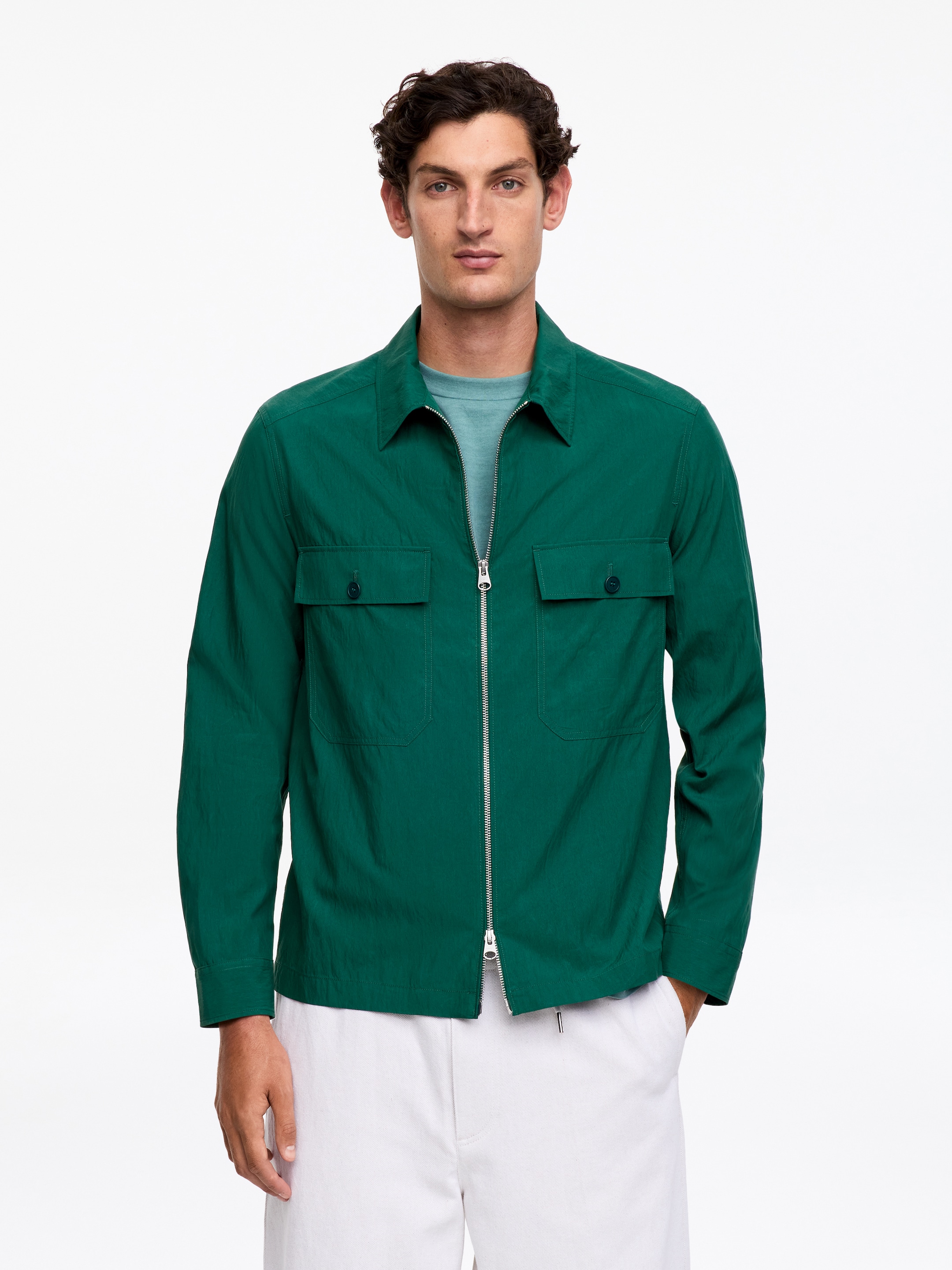 Overshirt in misto lyocell-#145241-18211