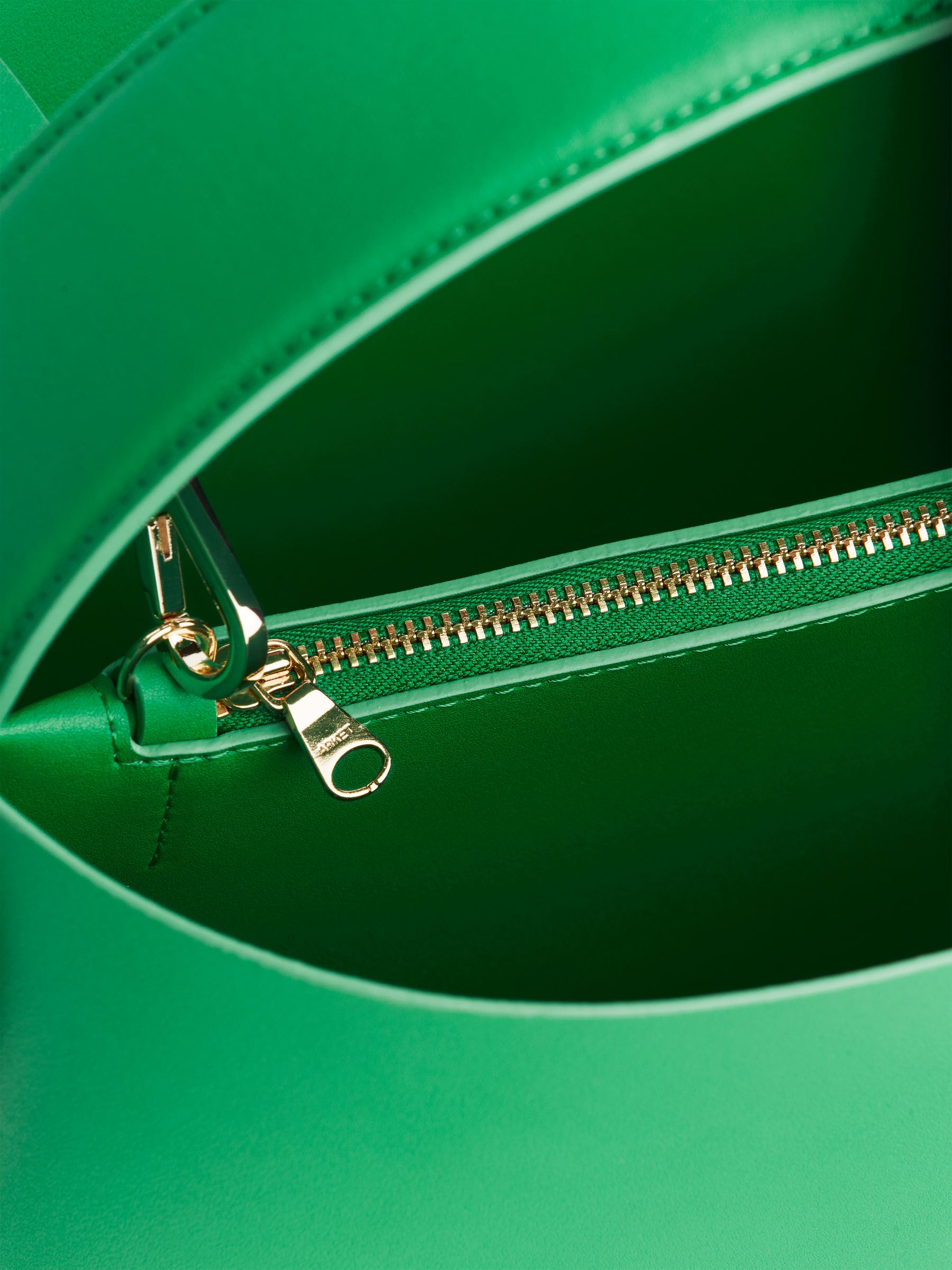 Borsa a tracolla rigida in pelle - Verde brillante - Women - StillMedia/DescriptiveDetail - 3