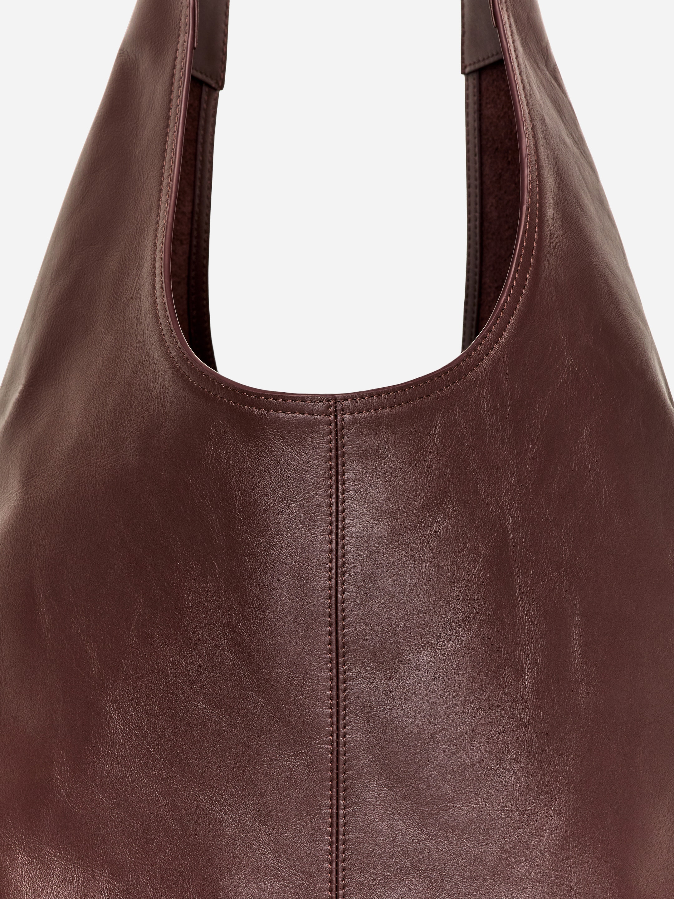 Bolso de piel de aspecto relajado - Marrón - Women - StillMedia/DescriptiveDetail - 2