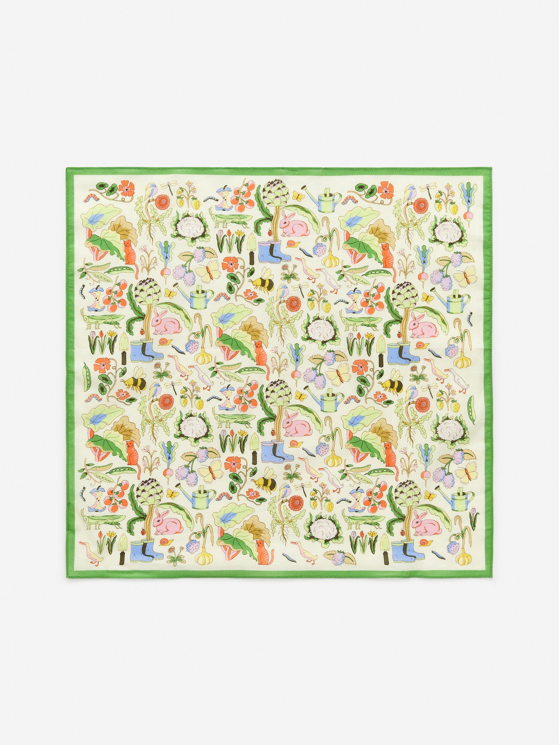 Bandana aus Baumwolle - Cremeweiß/Garten-Print - Kinder - StillMedia/DescriptiveStillLife - 3