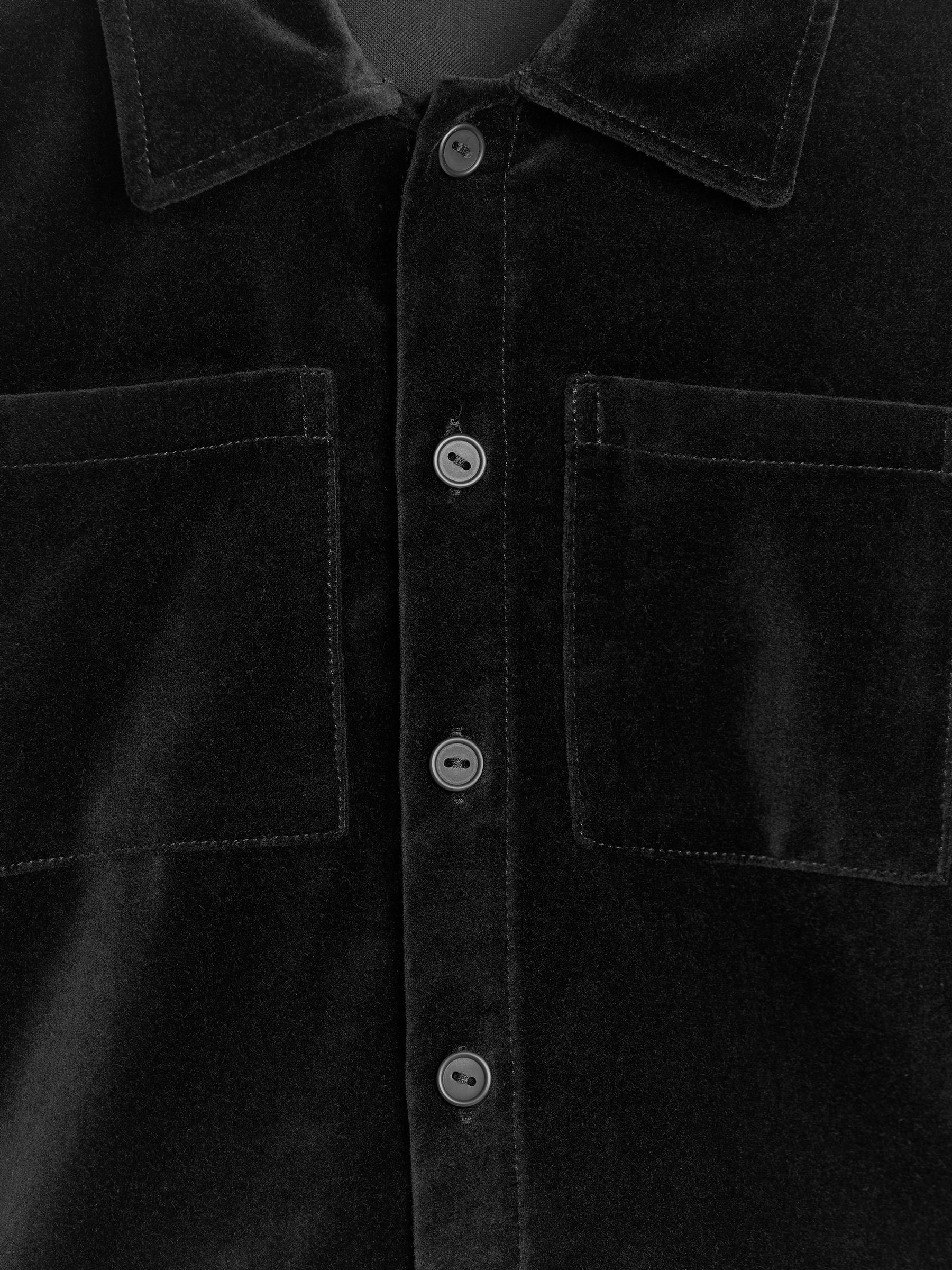 Velvet Overshirt - Black - Regular fit - Children - StillMedia/DescriptiveDetail - 3