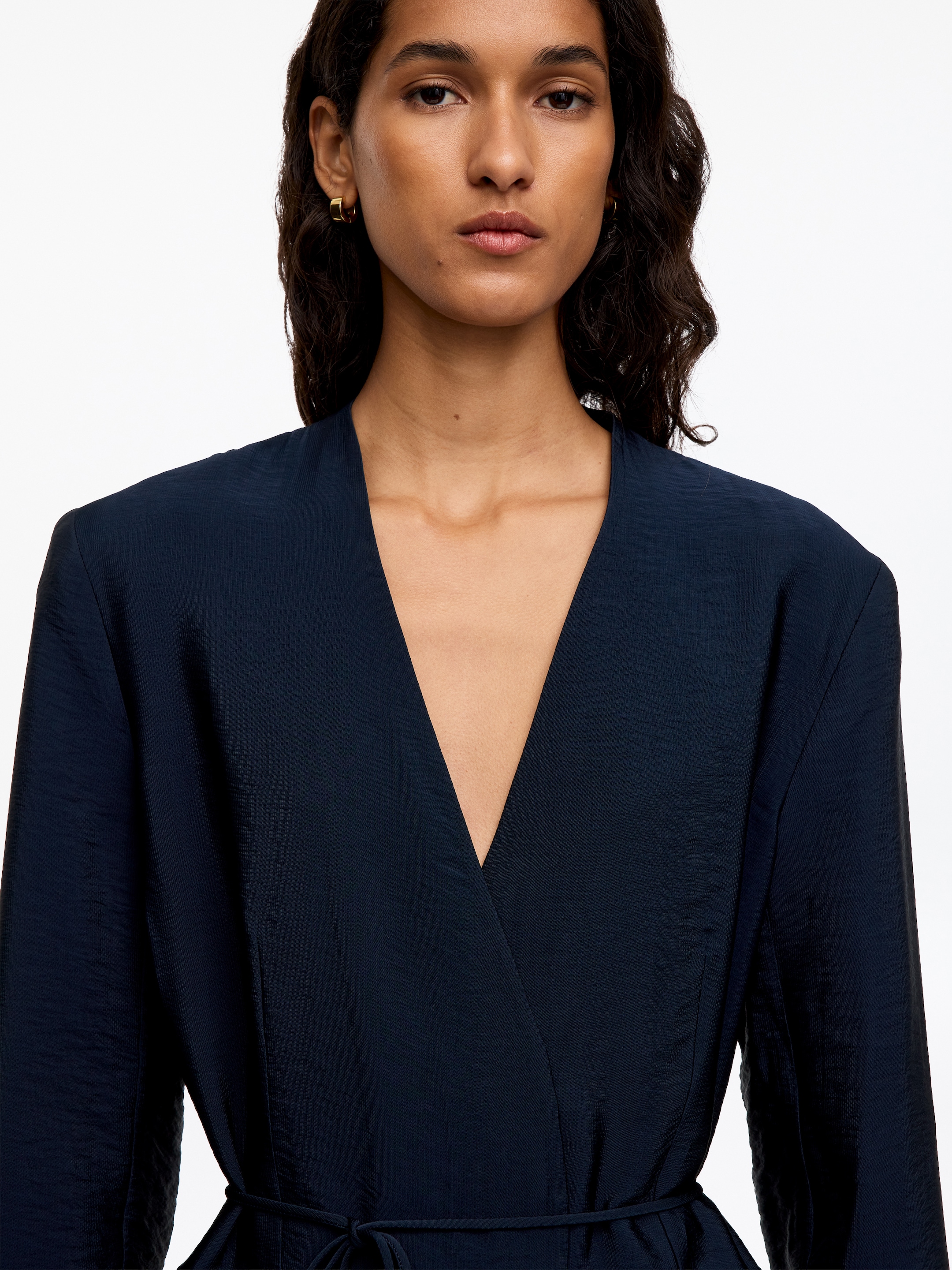 Wrap Blazer - Dark Blue - Regular fit - women - StillMedia/Lookbook - 5