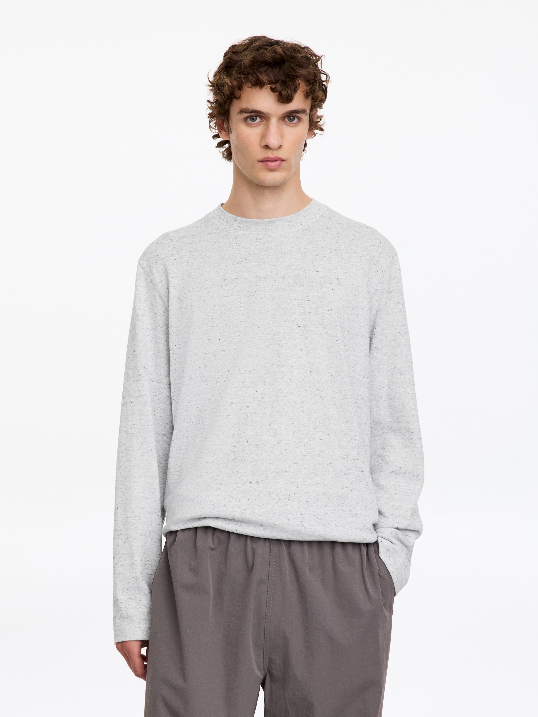 Haut à manches longues ARKET ACTIVE-Grey-20417
