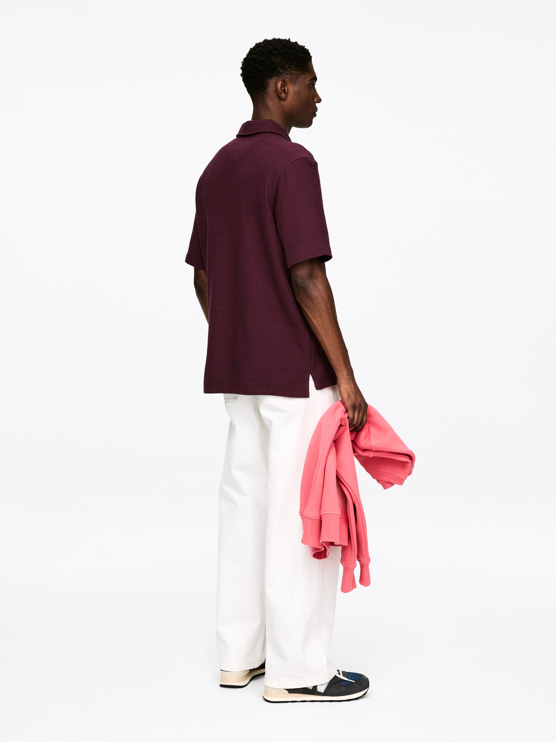 Kurzärmliges Polohemd - Weinrot - Regular Fit - Herren - StillMedia/Lookbook - 7